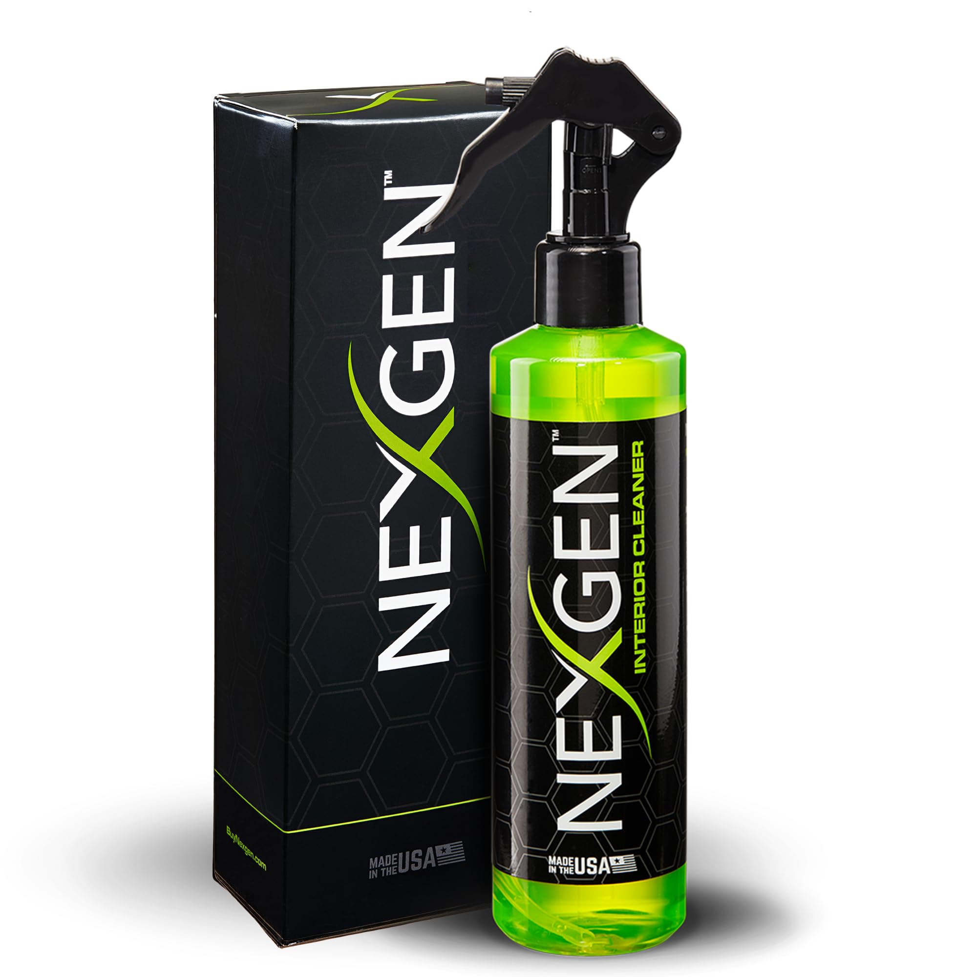 Nexgen Interior Cleaner (8oz) - UV Protection & Residue-Free Professional Finish - Car Detailing Supplies for Leather, Dashboard, Glass & Upholstery - Perfect for On-The-Go Cleaning & Car Interior Maintenance