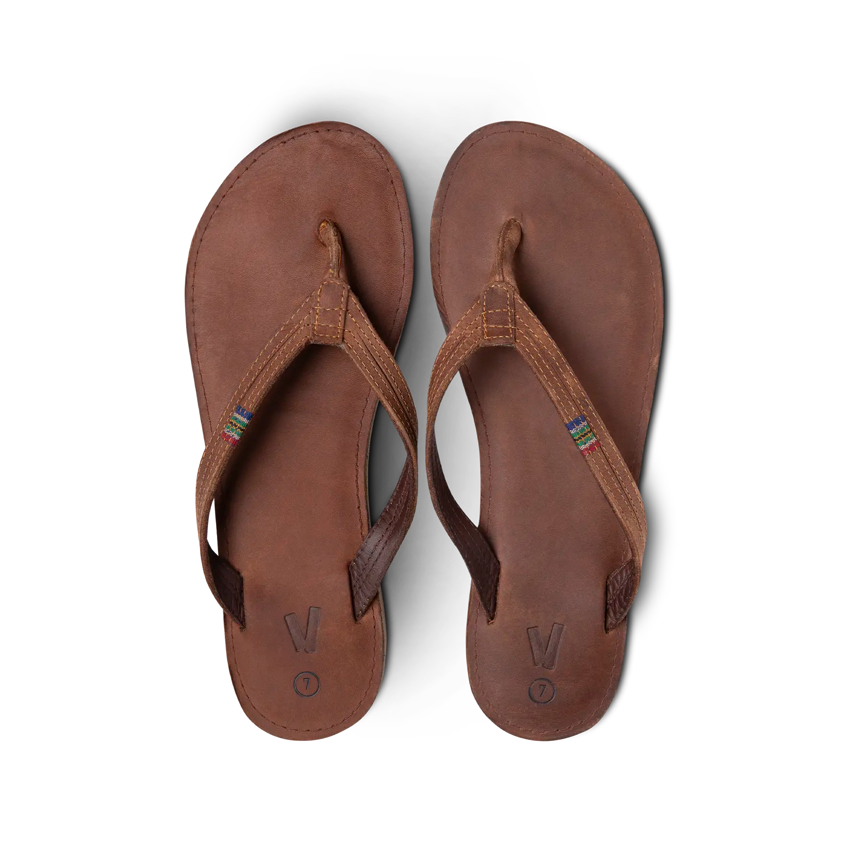 Veldskoen Women's Plakkie Sandals - Thin Strap Brown Leather Comfortable Summer Shoes for Beach, Walking & Casual Outfits