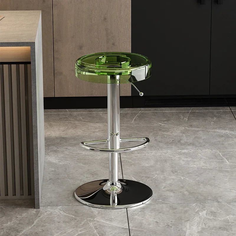 Premium Acrylic Kitchen Island Bar Stool - Modern High-End Counter Stool for Dining & Entertaining - Perfect for Home, Restaurant & Cafe Use