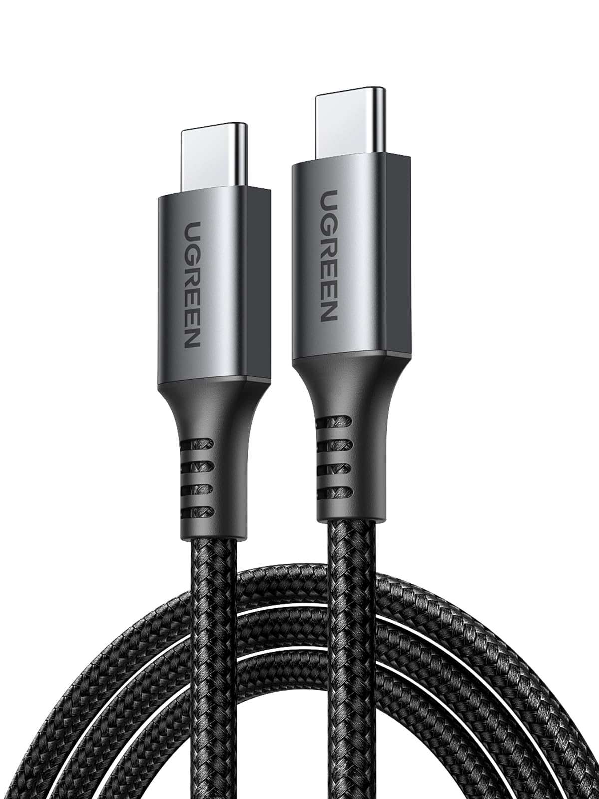 UGREEN USB C to USB C PD Cable 60W Fast Charging Nylon Braided - Compatible with iPhone 16/15 Pro Max, Galaxy S24/S23 Ultra, Pixel 9/8 Pro, iPad Pro/Air, MacBook Pro & PS5 Controller (1M/3.3ft) - Perfect for Home, Office & Travel Charging