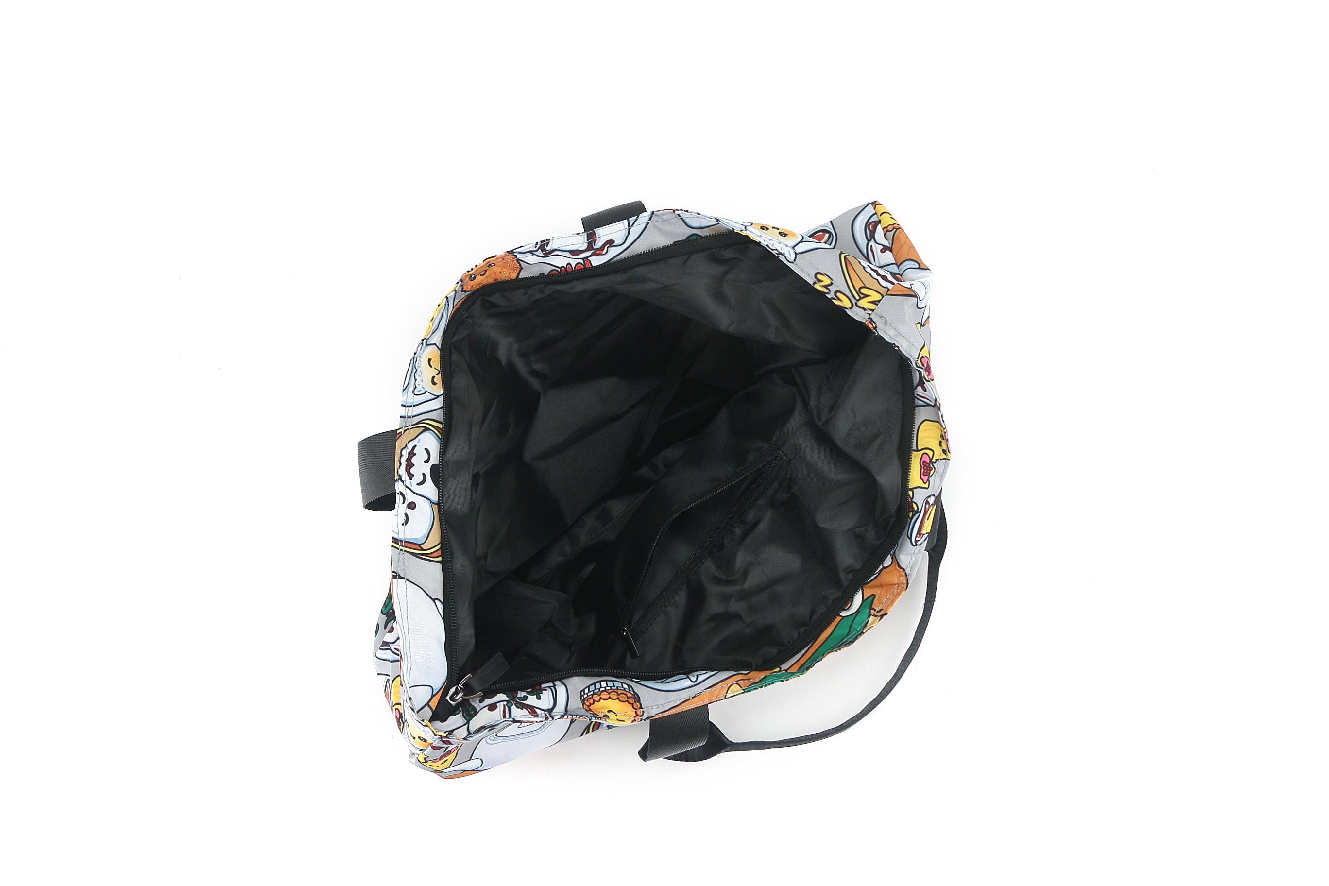 Foldable Reusable Grocery Tote Bag - Stylish James Dim Sum Grey - Perfect for Shopping, Picnics & Beach Trips