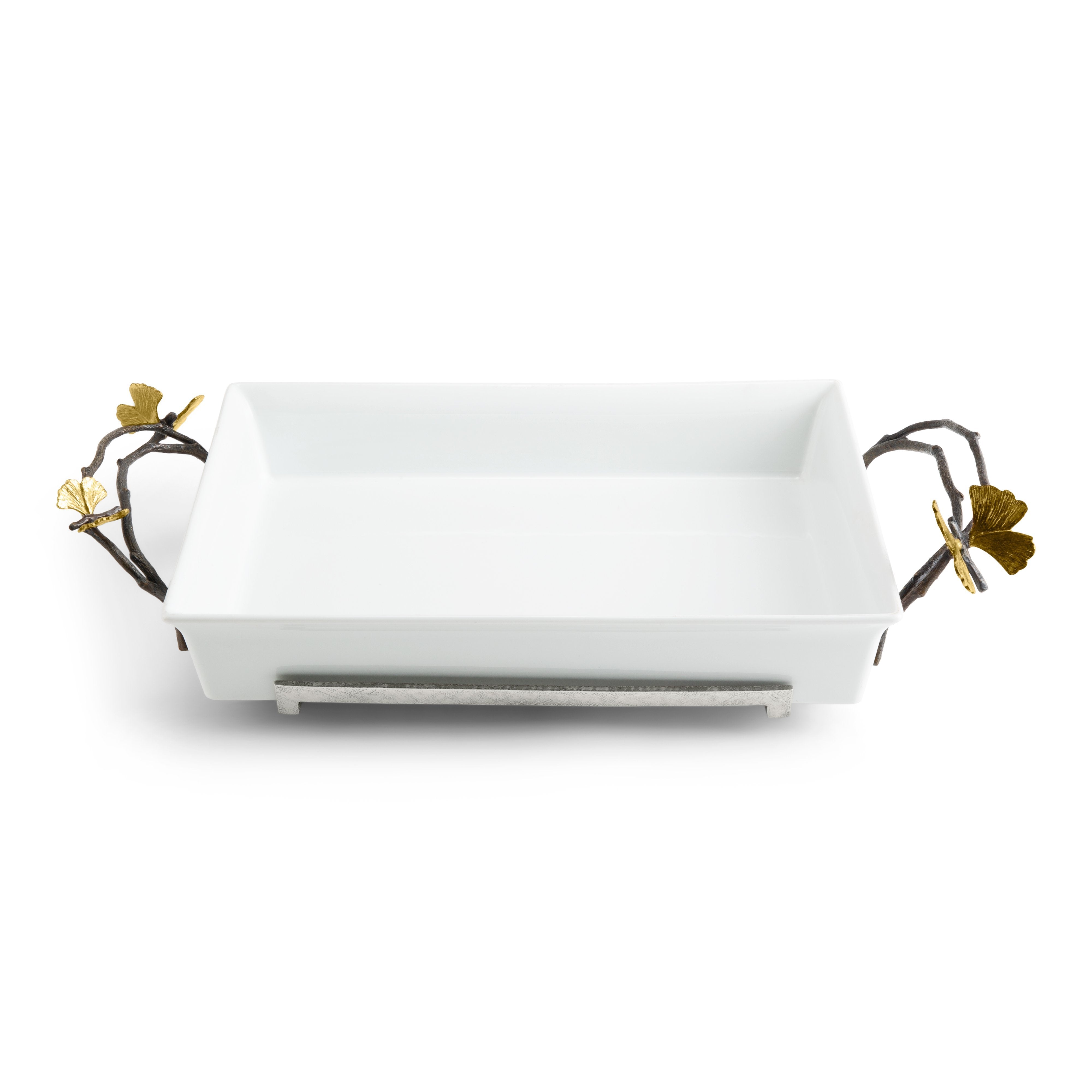 Butterfly Ginkgo Casserole Dish - 3.5QT Ceramic Baking Pot with Lid - Oven & Stovetop Safe - Perfect for Soups, Stews & Casseroles - Elegant Serving Dish for Family Dinners & Holiday Meals