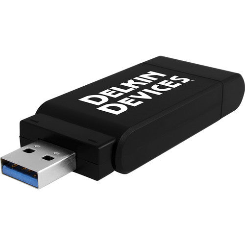 Delkin USB 3.0 SD & microSD Card Reader - High-Speed Memory Card Adapter for Travel, Photography, and Data Transfer (Compatible with Windows/Mac)