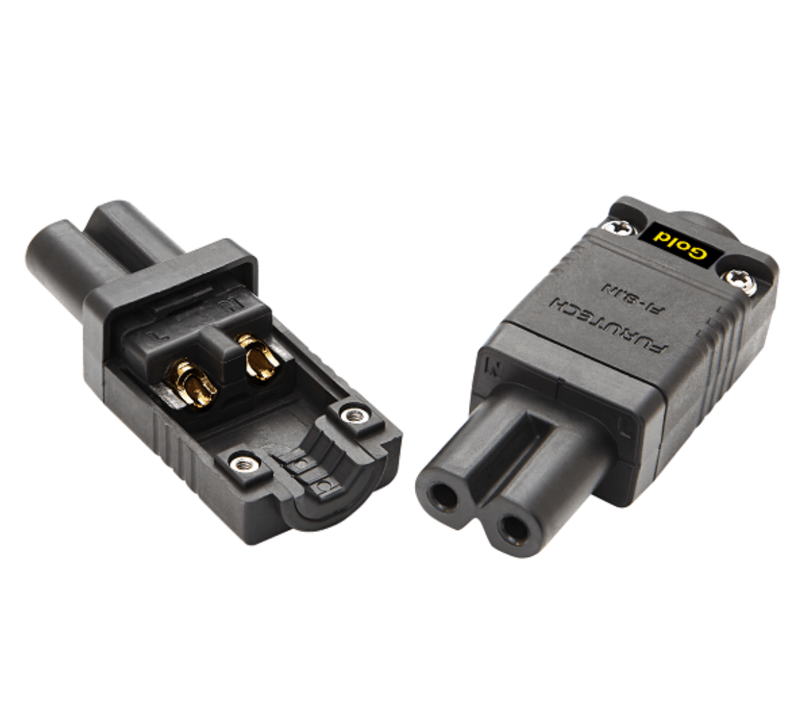 Furutech FI 8.1 (G) High Performance Slimline C7 IEC Power Connector - Perfect for Home Theater, Audio Systems & Electronics