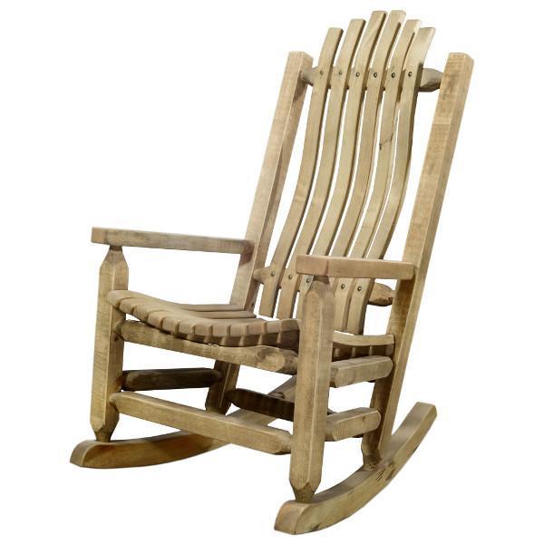 Homestead Adult Rocker Chair - Comfortable Wooden Rocking Chair for Living Room, Nursery & Porch - Perfect for Relaxing, Nursing & Reading