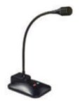 Bogen Desktop Dynamic Uni-Directional Push-to-Talk/Lock Microphone - Ideal for Conference Calls, Podcasting & Broadcasting