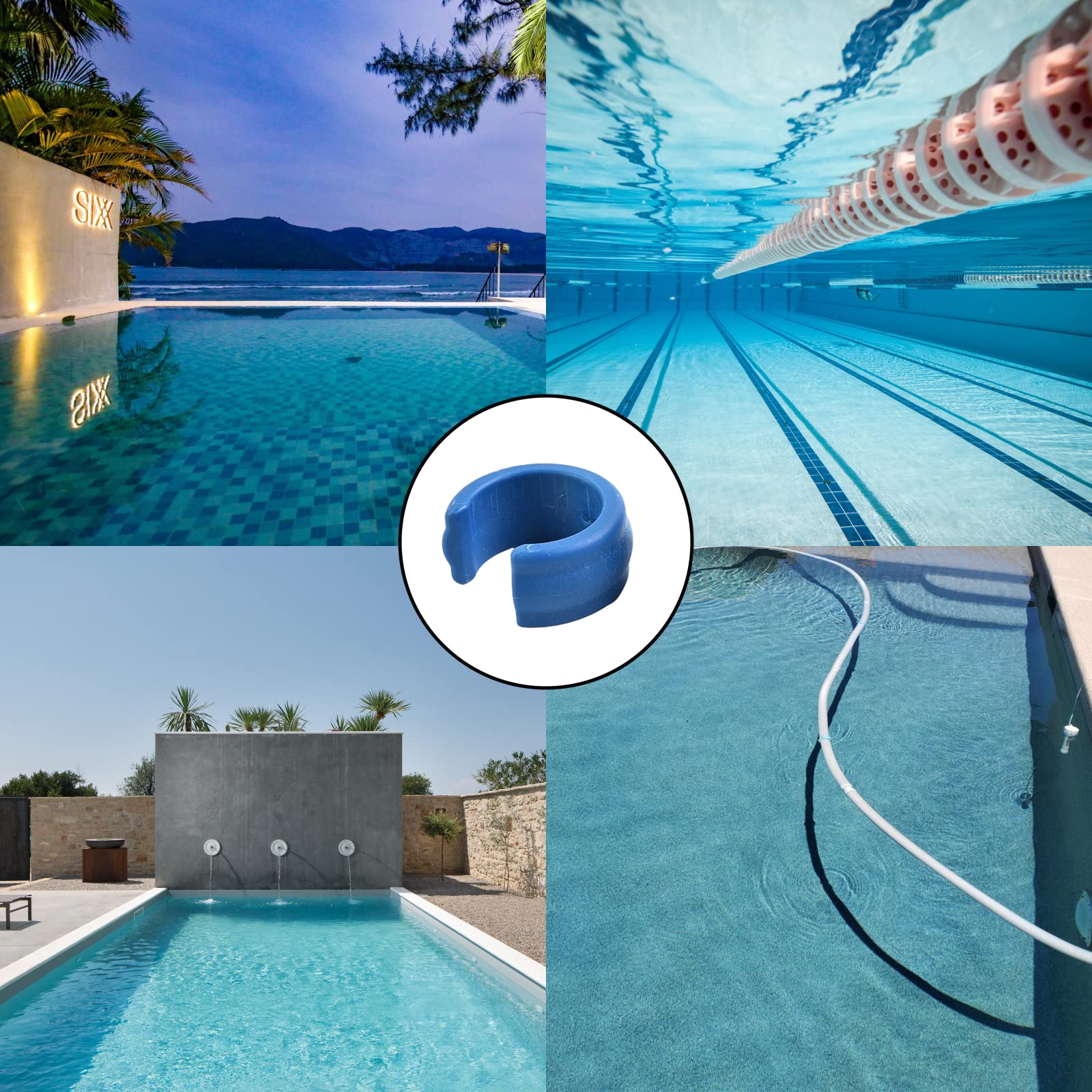 Universal Automatic Pool Cleaner Hose Weight Replacement (4 PCS) - Compatible with Kreepy Krauly K12054 K12454 & Models W83247 X70105 - Durable Pool Maintenance Accessory for Inground & Above Ground Pools