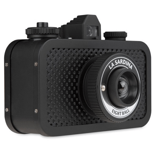 Lomography La Sardina 8Ball 35mm Film Camera - Vintage Style Point & Shoot for Creative Photography, Travel & Street Shooting