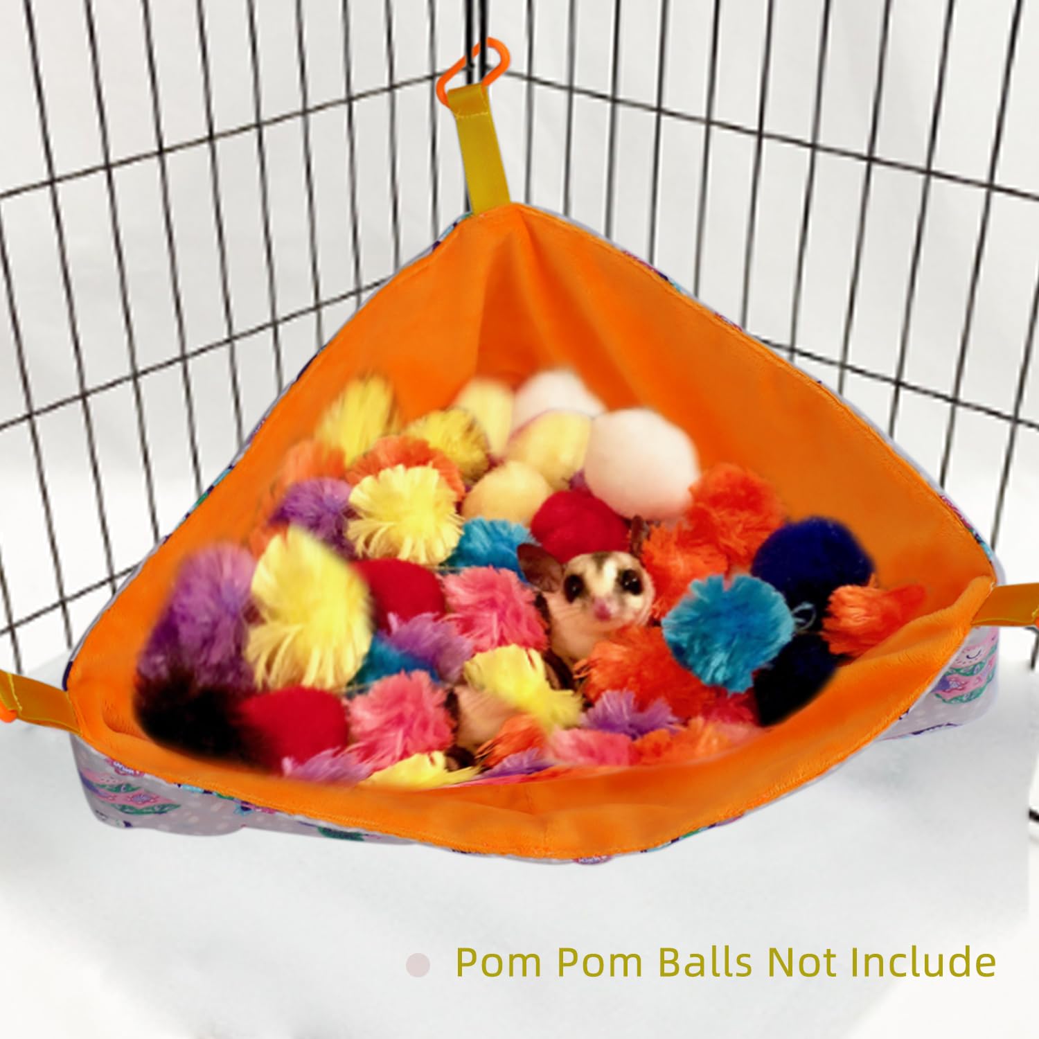 Sugar Glider Hanging Hammock & Toy Box - Cage Accessories for Small Animals - Perfect for Playtime, Resting & Digging Activities in Sugar Glider Cage