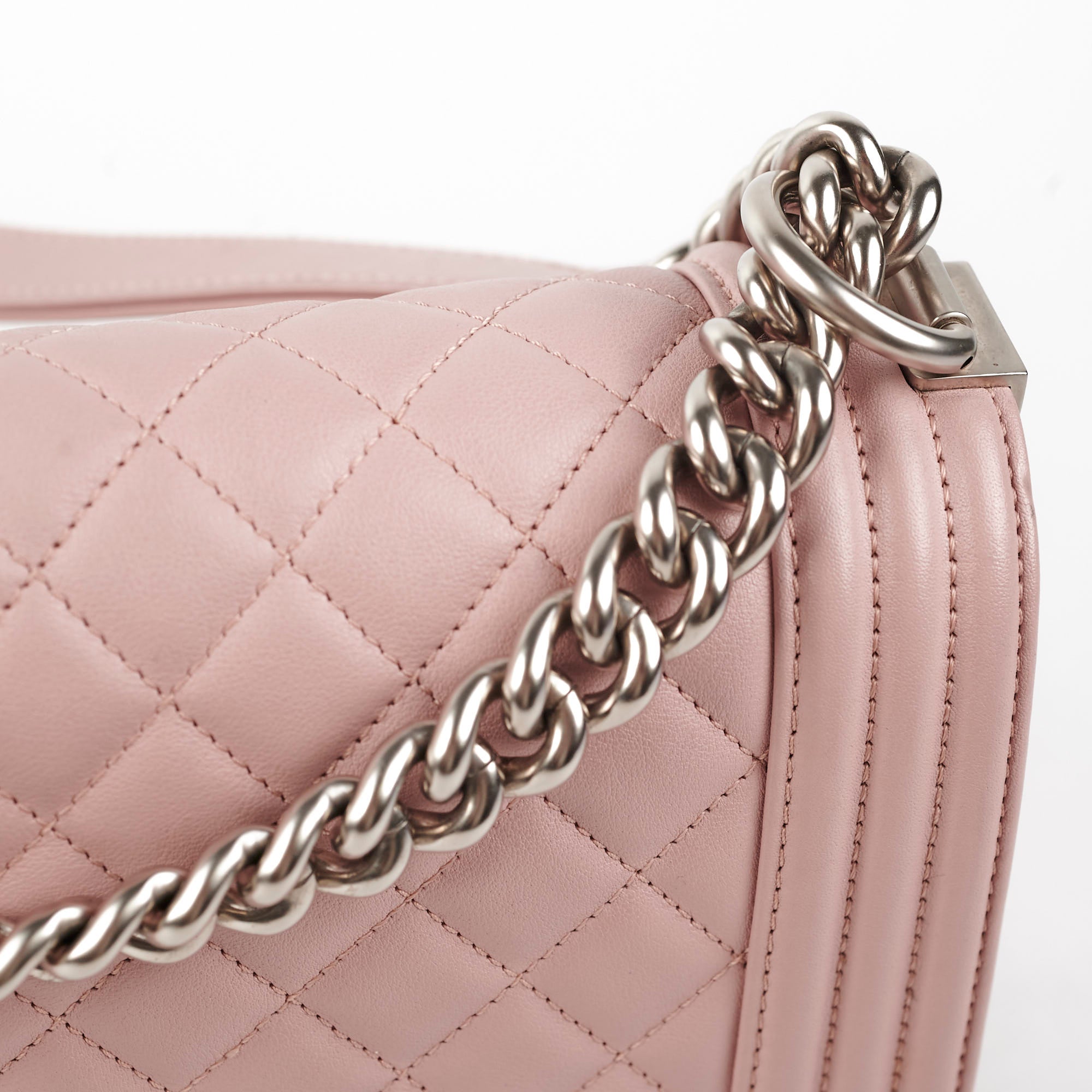 Chanel Old Medium Quilted Boy Bag in Pink - 21 Series Luxury Handbag for Women | Perfect for Parties, Dating & Special Occasions