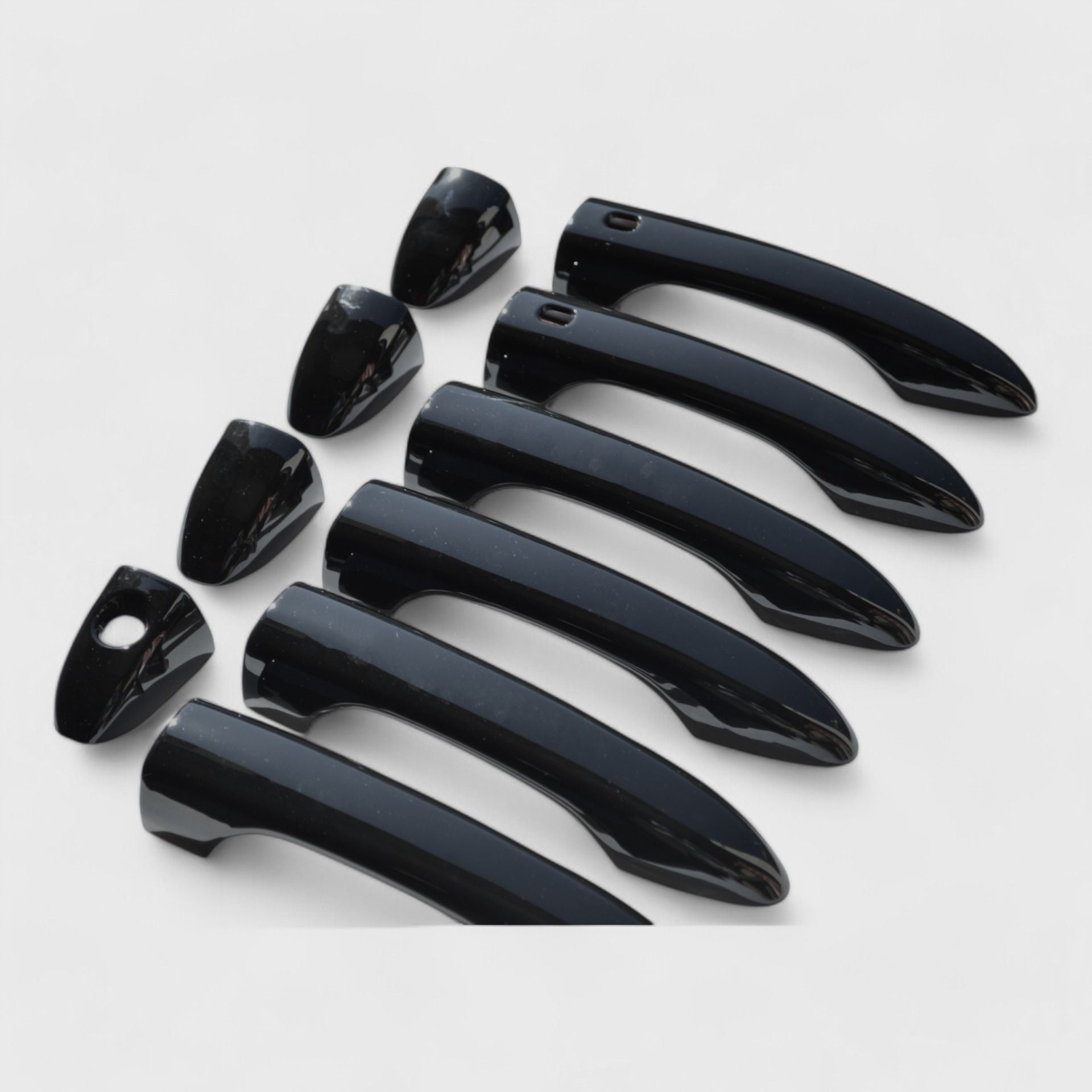 Gloss Black Chrome Delete Door Handle Cover for Cars - Compatible with Smart Key (Model DH6318BLK) | Upgrade Your Vehicle's Exterior Style & Protection for Daily Driving & Car Shows