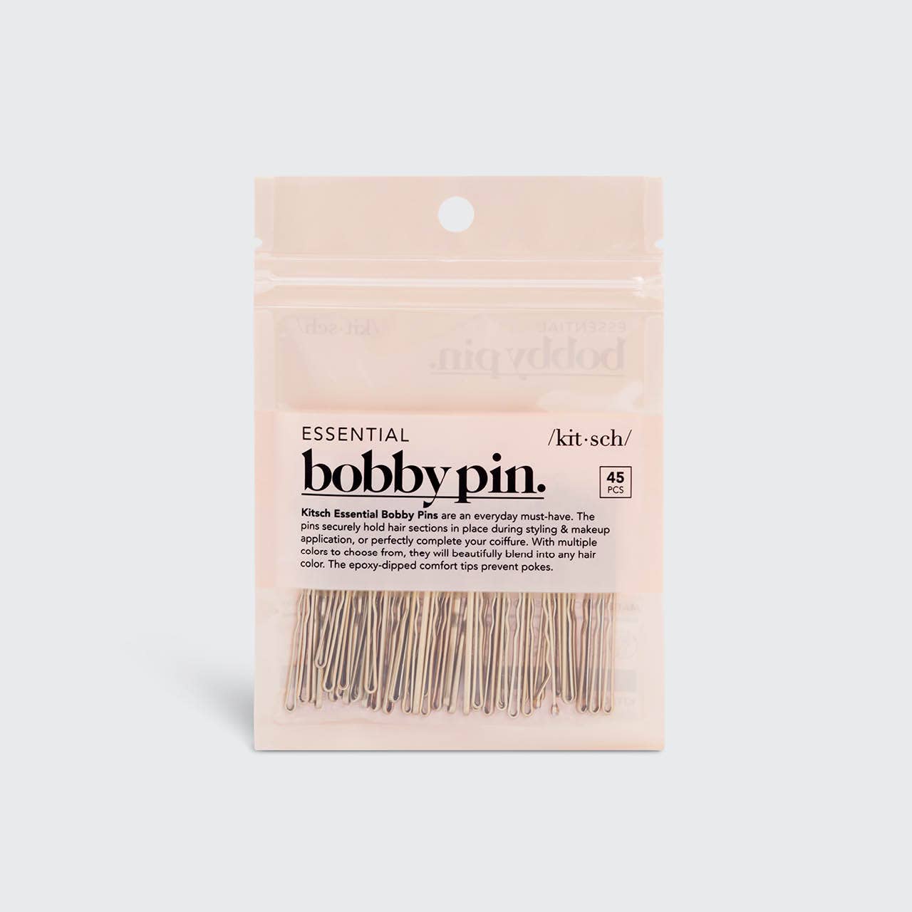 45-Piece Essential Bobby Pins for Blonde Hair - Strong Hold Hair Clips for Women, Styling, Updos & Everyday Use