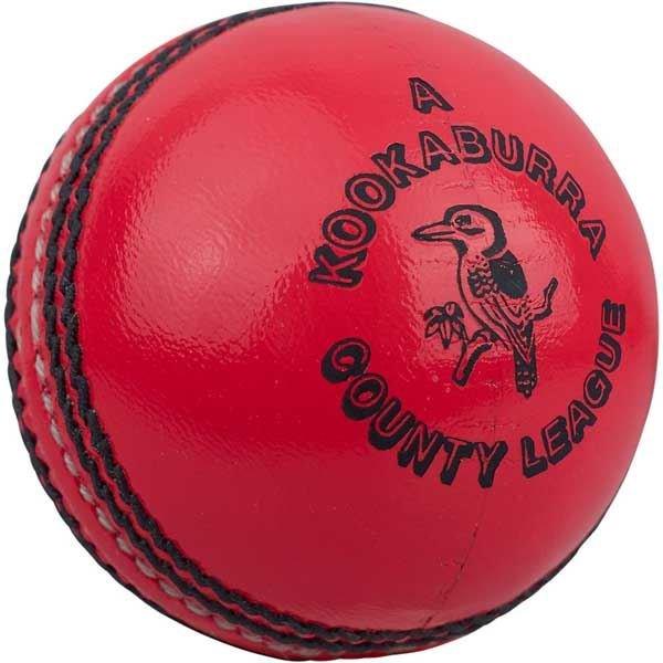 Kookaburra County League Cricket Ball - Official Match Cricket Ball for Practice & Games - Perfect for Club, School & Recreational Cricket Matches