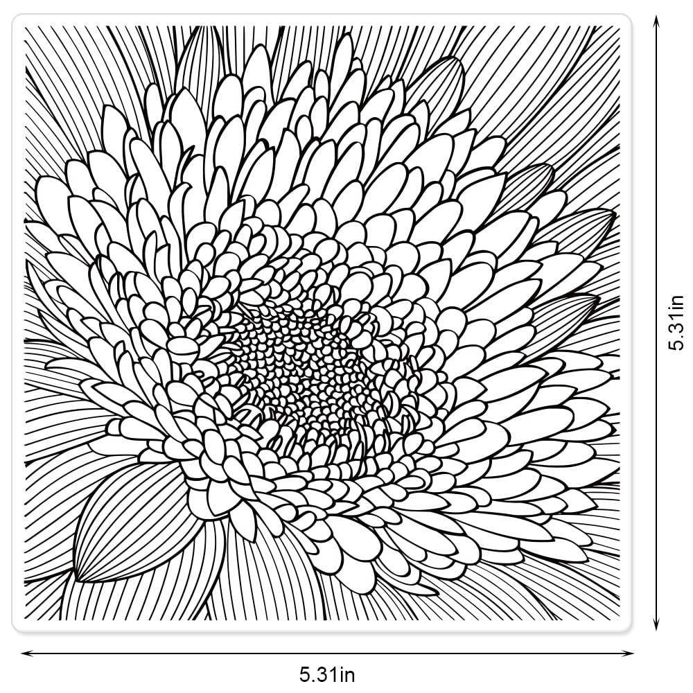 Sunflower Clear Rubber Stamps for Card Making, Scrapbooking & DIY Crafts - Floral Background Transparent Stamps for Photo Albums, Invitations & Handmade Cards - Perfect for Wedding, Birthday & Holiday Greetings