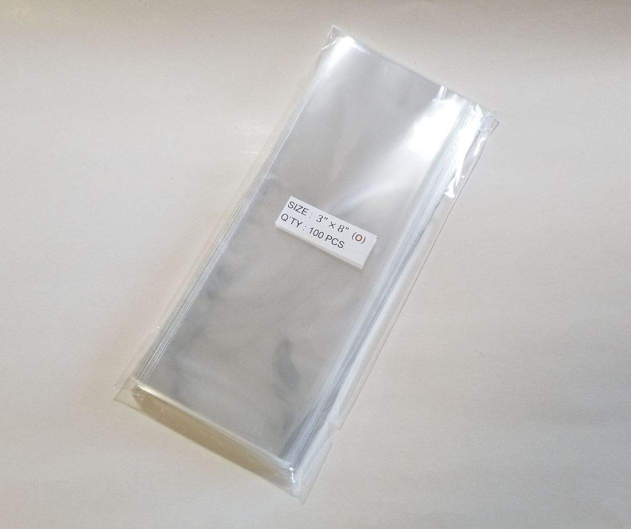 6000 Pcs 3x8 Inches Clear Flat Open-End Cello Bags - Perfect for Candy, Cookies, Jewelry & Party Favors Packaging