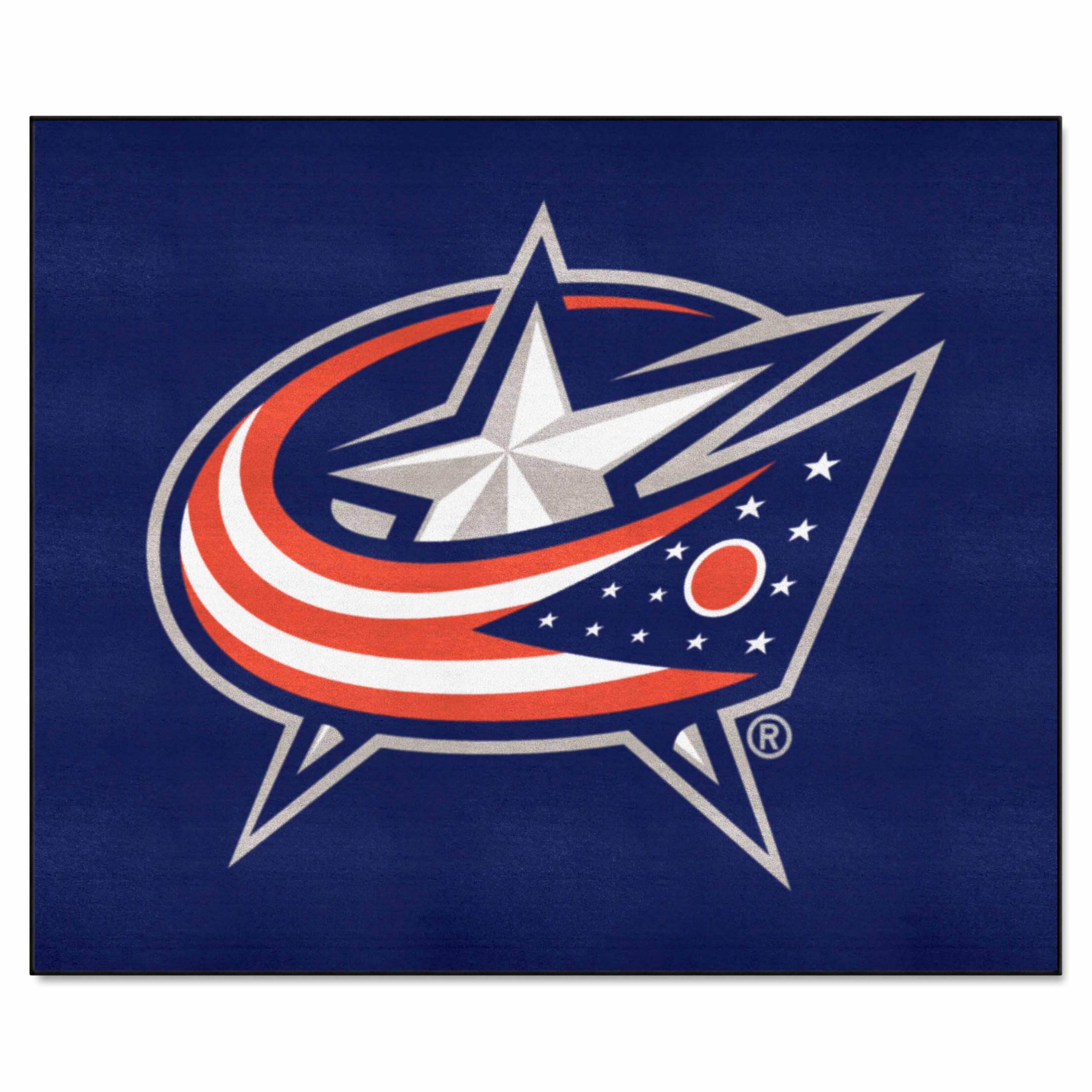 FANMATS Columbus Blue Jackets Tailgater Rug - 5ft x 6ft NHL Team Sports Fan Area Rug for Home Decor, Game Room & Tailgating Parties | Durable Outdoor Mat for Football, Hockey & Sports Events