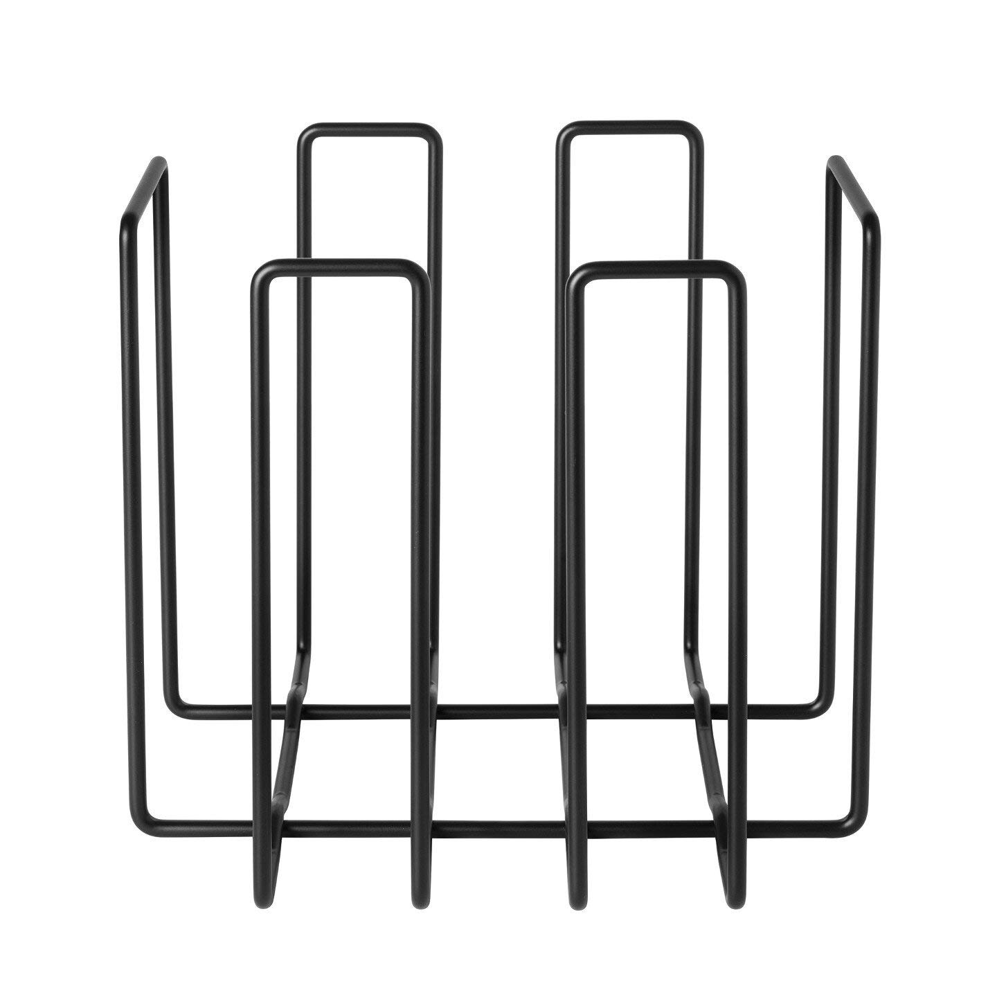 Blomus Steel Magazine Holder - Black, One Size - Stylish and Durable Organizer for Living Room, Office, or Bedroom Storage