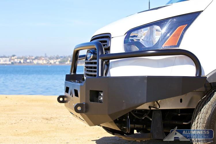 Aluminess Heavy-Duty Winch Bumper for Ford Transit Van (2015-2019 Models) - Perfect for Off-Road Adventures & Emergency Recovery