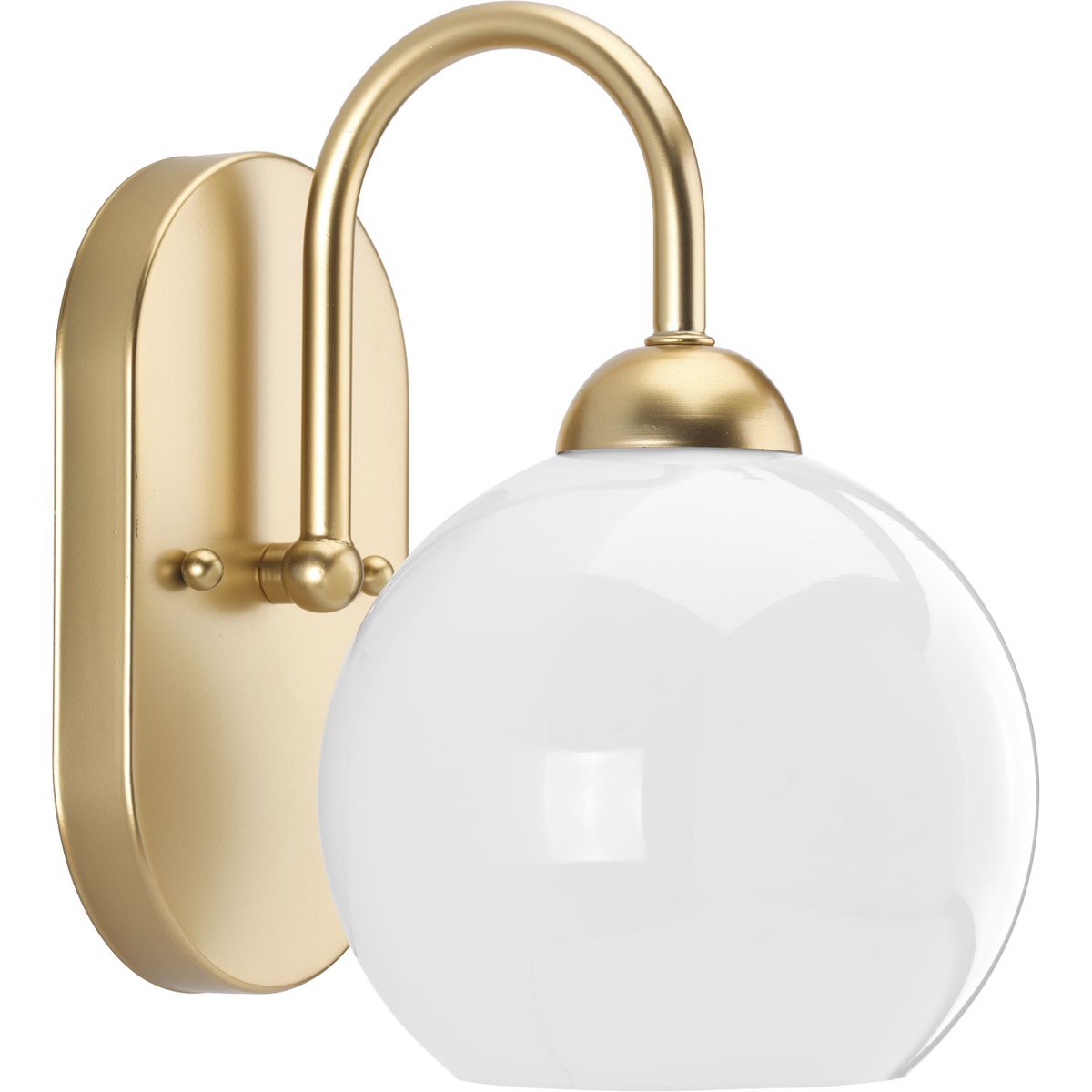 Carisa Collection Single Light Opal Glass Bathroom Vanity Light – Perfect for Modern Bathrooms & Powder Rooms
