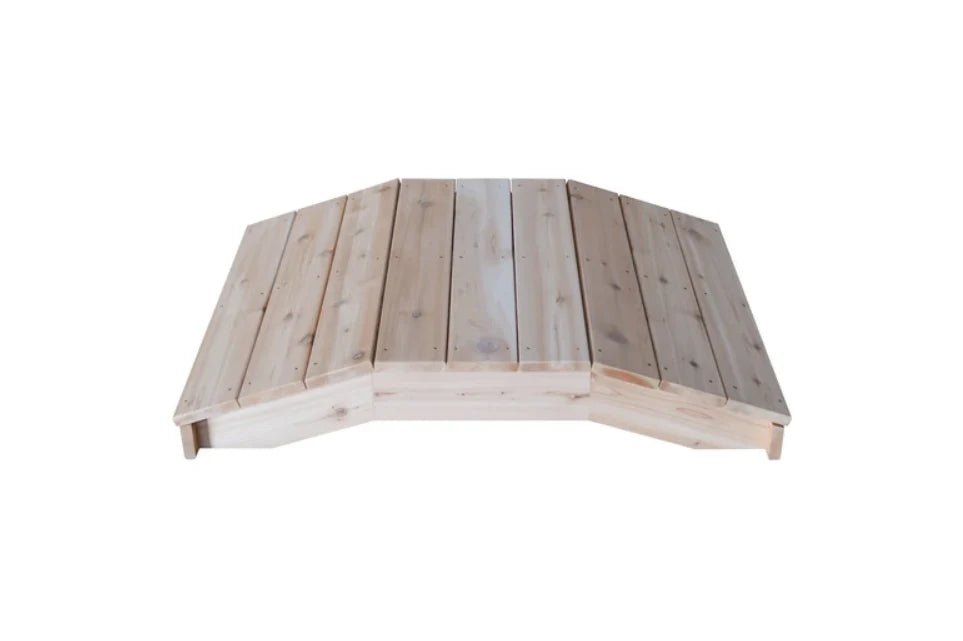 Premium Wooden Plank Bridge for DIY Projects, Garden Decor, and Model Train Scenes - Durable Natural Wood Miniature Bridge for Crafts, Landscaping, and Railroad Displays