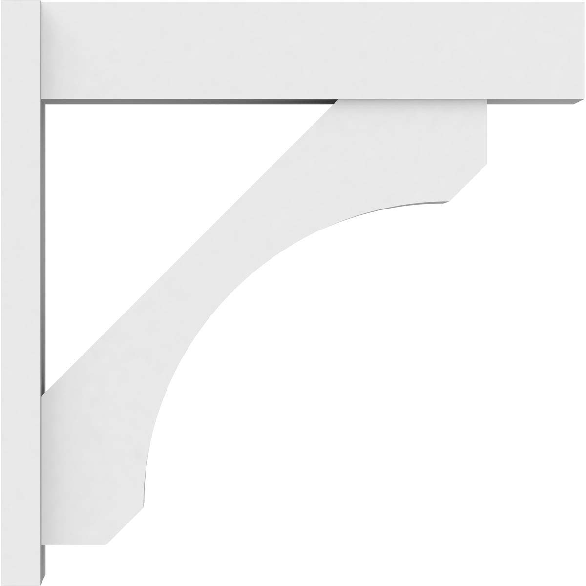 Ekena Millwork OUTP07X30X30LEC05 Legacy Architectural Grade PVC Outlooker with Block Ends - 7