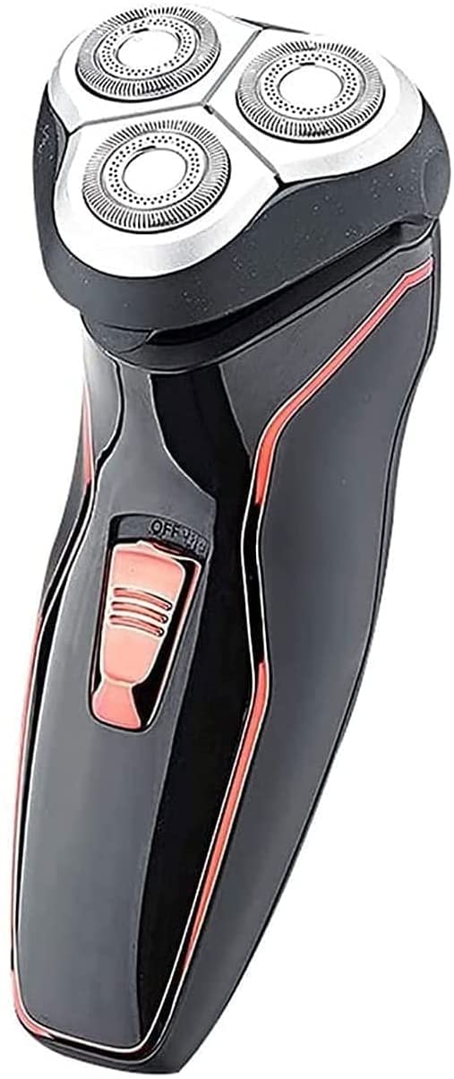 Men's Electric Razor with Pop-Up Sideburns Trimmer - IPX6 Waterproof Rechargeable Cordless Rotary Shaver (Black) | Perfect for Travel, Gym & Daily Grooming