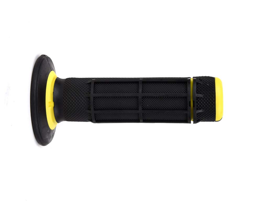 Domino Racing Dually Half Waffle Grips for Dirt Bikes - Premium Motorcycle Handlebar Grips for Off-Road, Motocross & Trail Riding - Enhanced Comfort & Control for Extreme Terrain