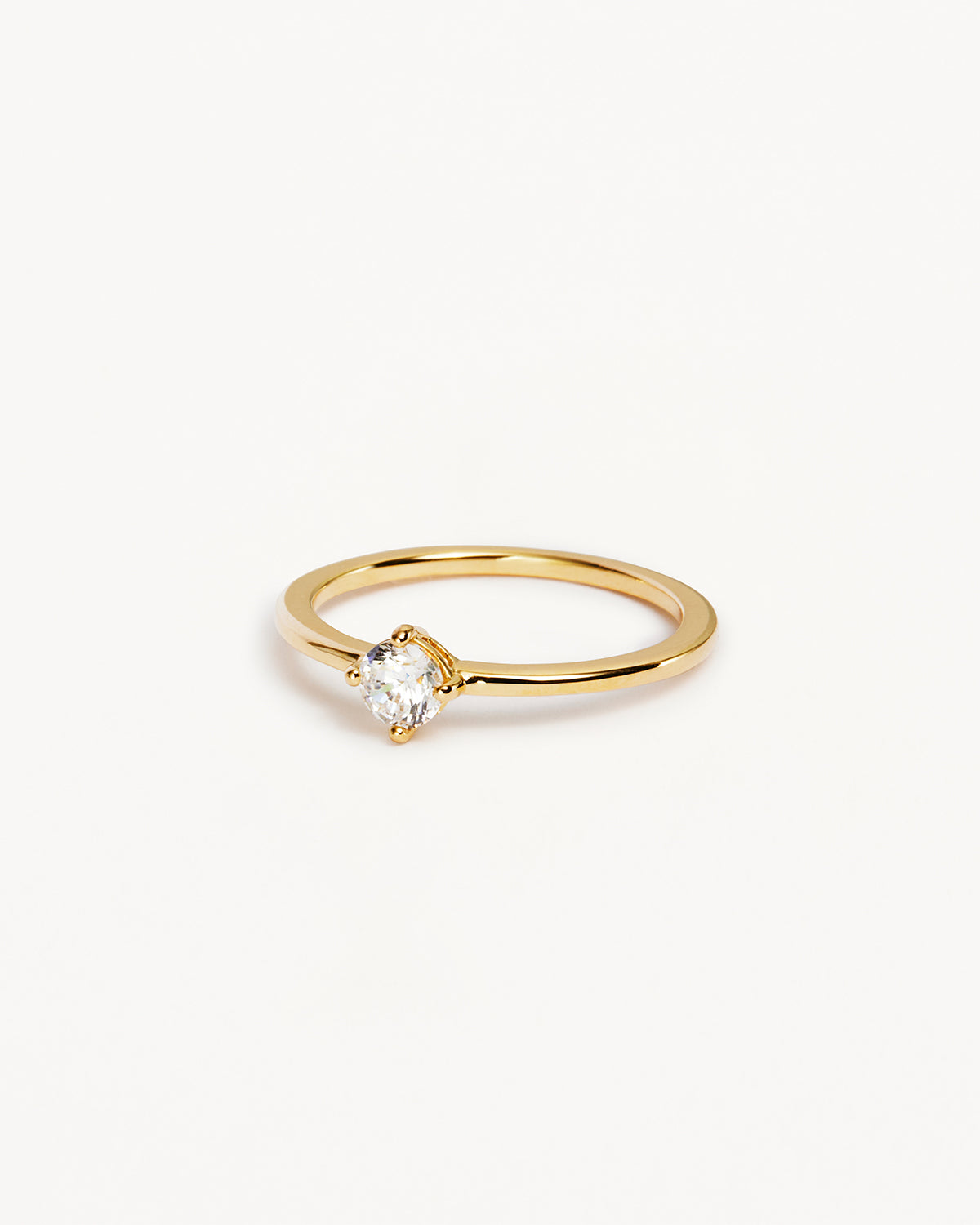 14K Solid Gold Water Drop Lab Grown Diamond Ring - 4mm Round Cut Dainty Elegant Engagement Ring for Women | Perfect for Proposals, Anniversaries & Special Occasions