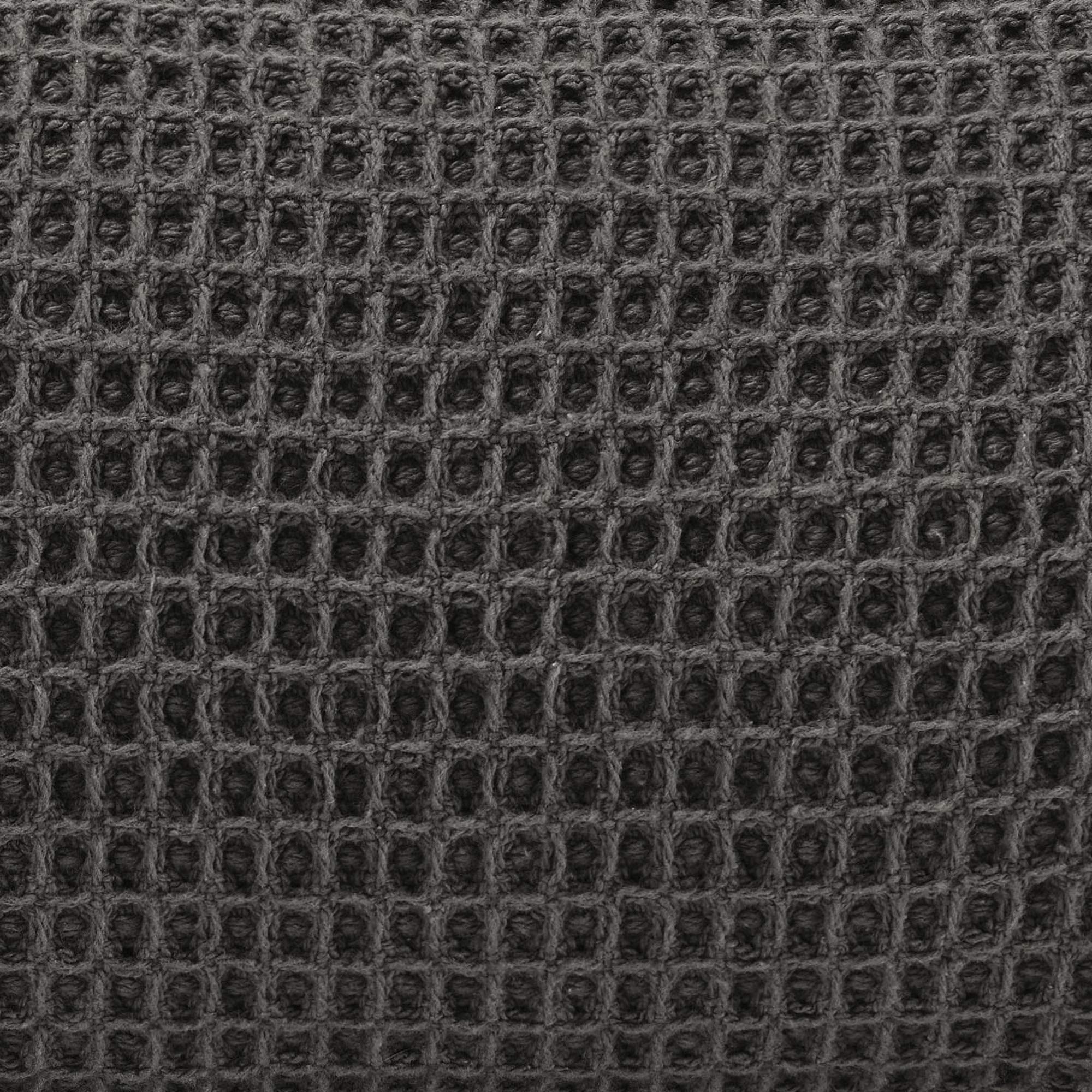 Vera Wang King Size Luxury Cotton Waffle Weave Blanket - Ultra Soft & Breathable Bedding for Cozy Nights (Charcoal Grey) - Perfect for Master Bedroom, Guest Room, and Cold Weather Comfort