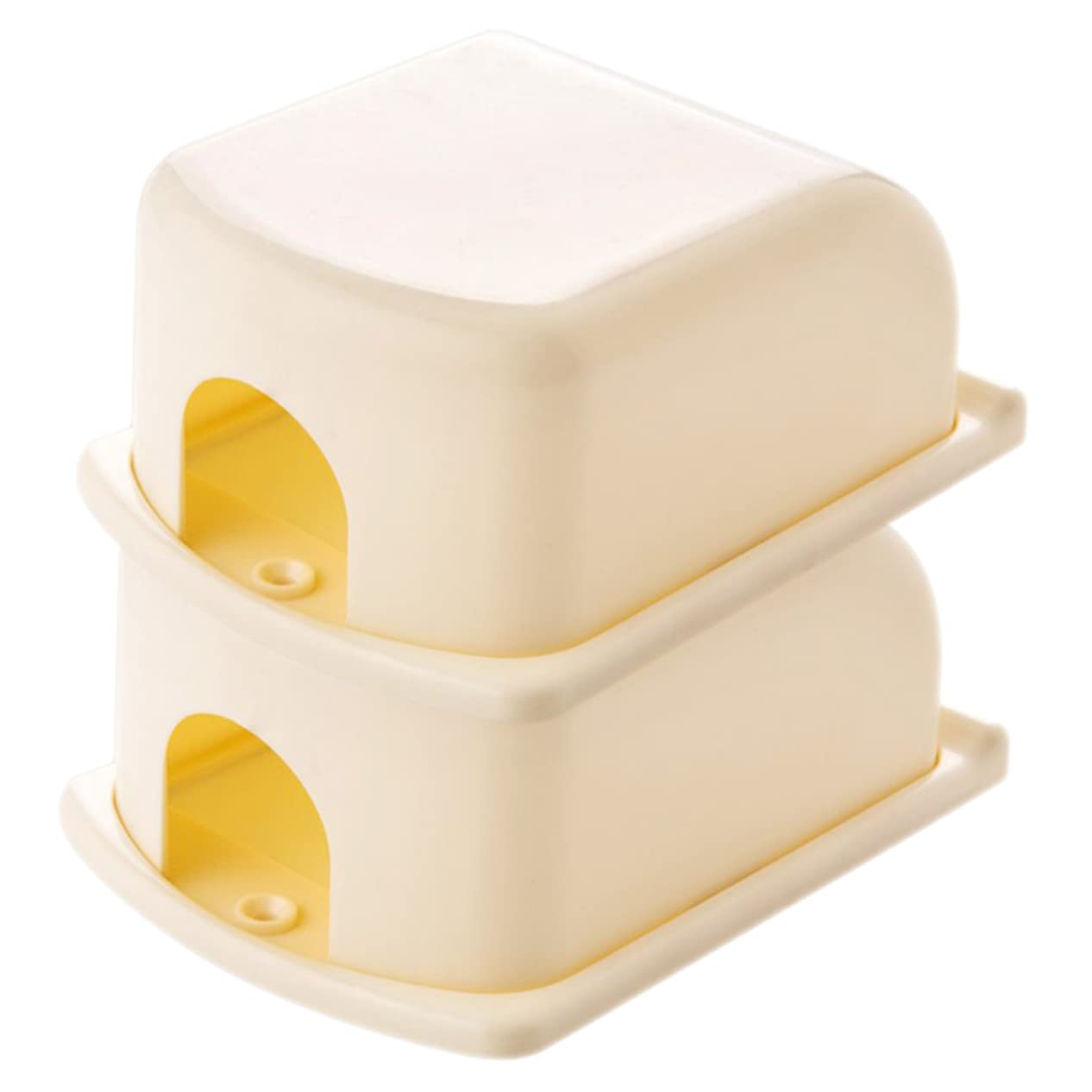 VICASKY 6-Pack Childproof Electrical Outlet Covers - Shockproof Beige ABS Safety Plugs for Baby Proofing Homes & Offices