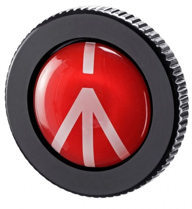 Manfrotto Round Quick Release Plate for Compact Action Tripods - Secure & Easy Camera Mounting for Travel & Outdoor Photography