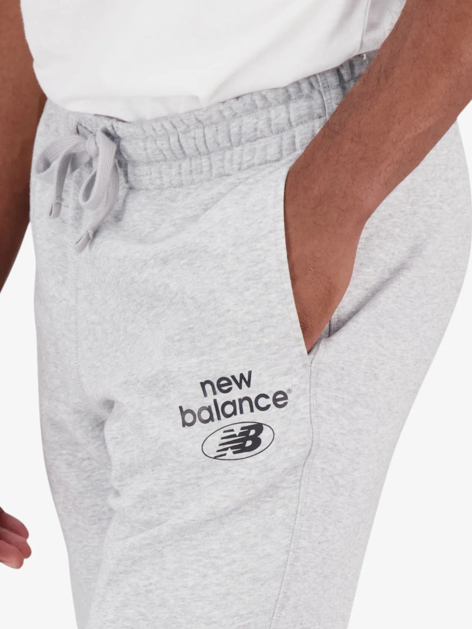 New Balance Essentials Reimagined Jogger Pants for Men & Women - Soft Fleece Sweatpants, Grey - Perfect for Gym, Running, Lounge & Casual Wear