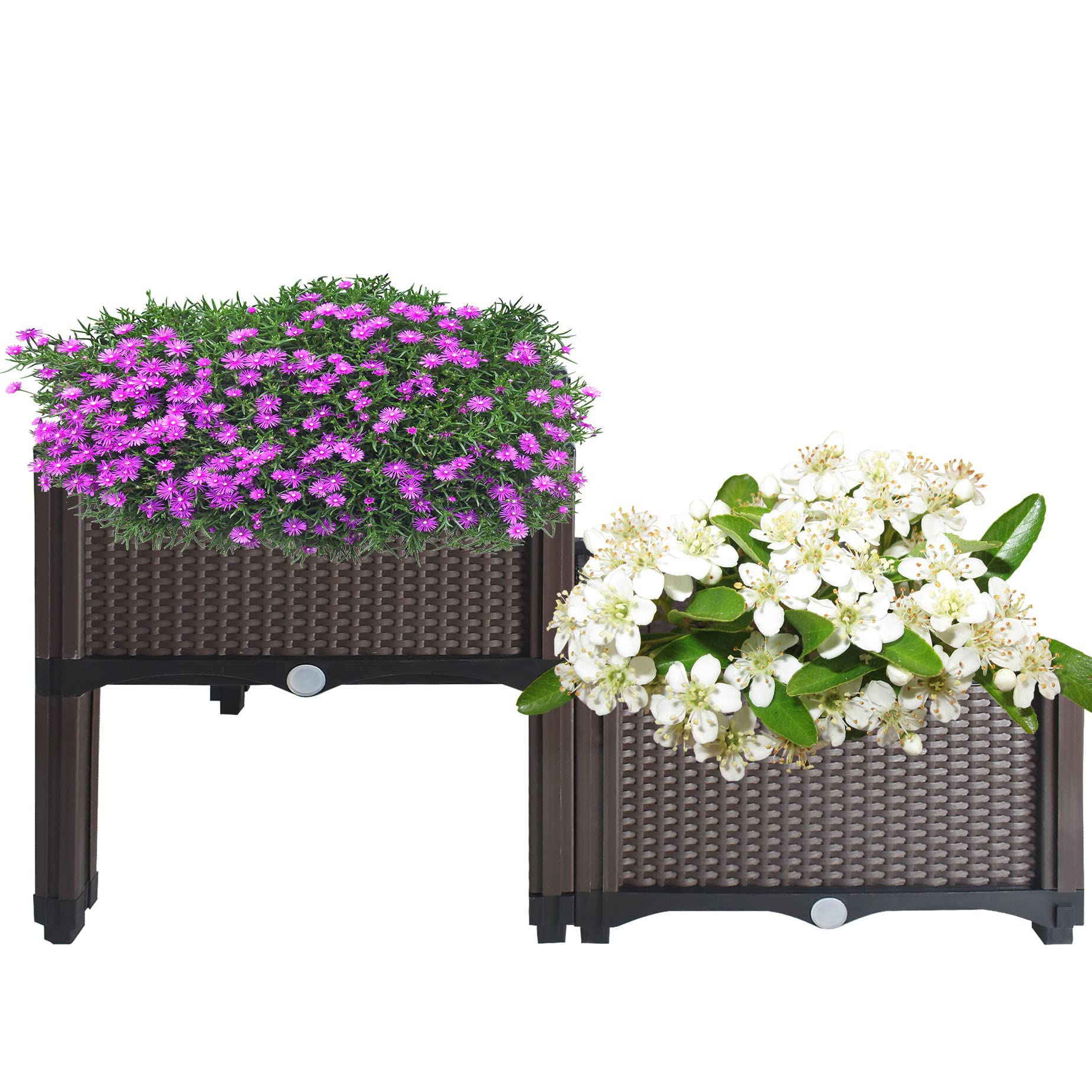HOSTIC Raised Garden Bed Planter Box - Indoor Outdoor Use for Flowers, Vegetables, Herbs | Durable Grow Box for Patio, Balcony, Backyard Gardening