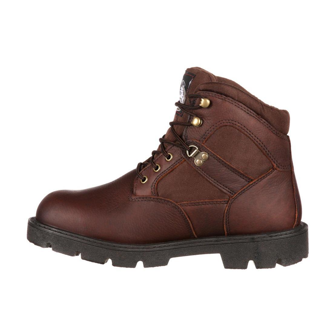 Homeland 6 Waterproof Work Boots for Men - Durable Steel Toe Safety Shoes for Construction, Hiking & Outdoor Work | Slip & Oil Resistant