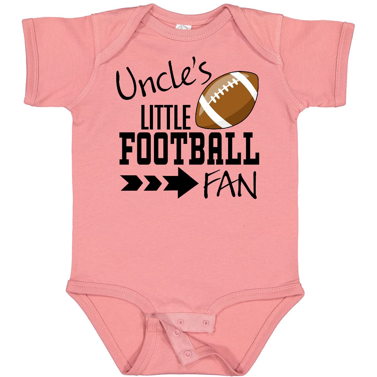 Inktastic Uncle's Little Football Fan Baby Bodysuit - Cute Infant Onesie for Game Day & Family Gatherings - Perfect Gift for Newborns & Football Lovers