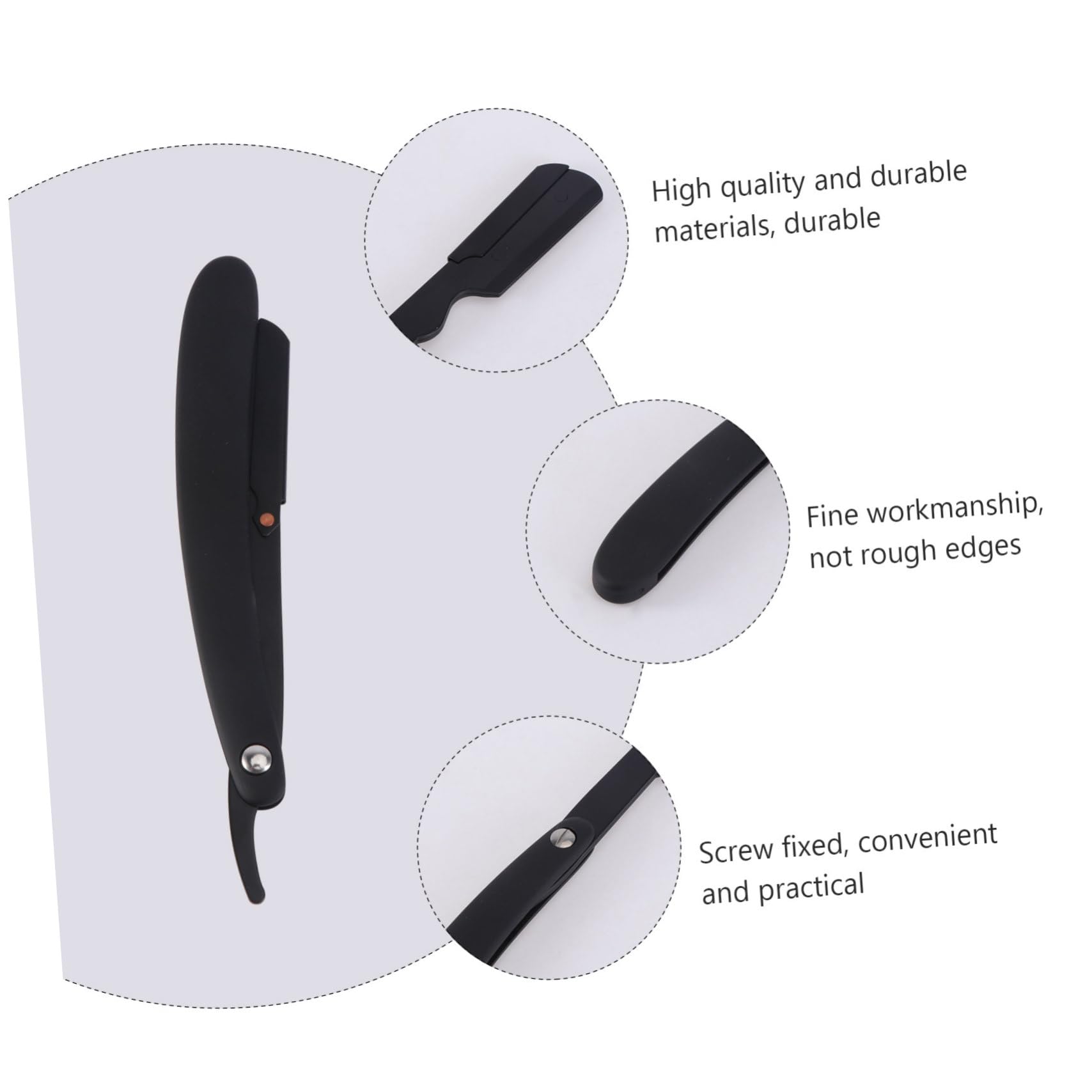 Didiseaon Engraved Razor Holder - ABS Manual Shaving Tool for Bathroom Organization & Grooming Essentials - Perfect for Home, Salon, and Travel Use