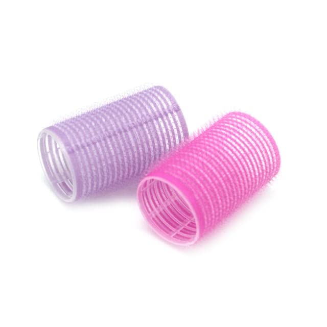 Basicare Self-Holding Hair Rollers Set - Large Size Salon Quality Hair Curlers for DIY Styling & Professional Use (Pack of 4) | Perfect for Beach Waves, Volume Boost & Home Hairdressing