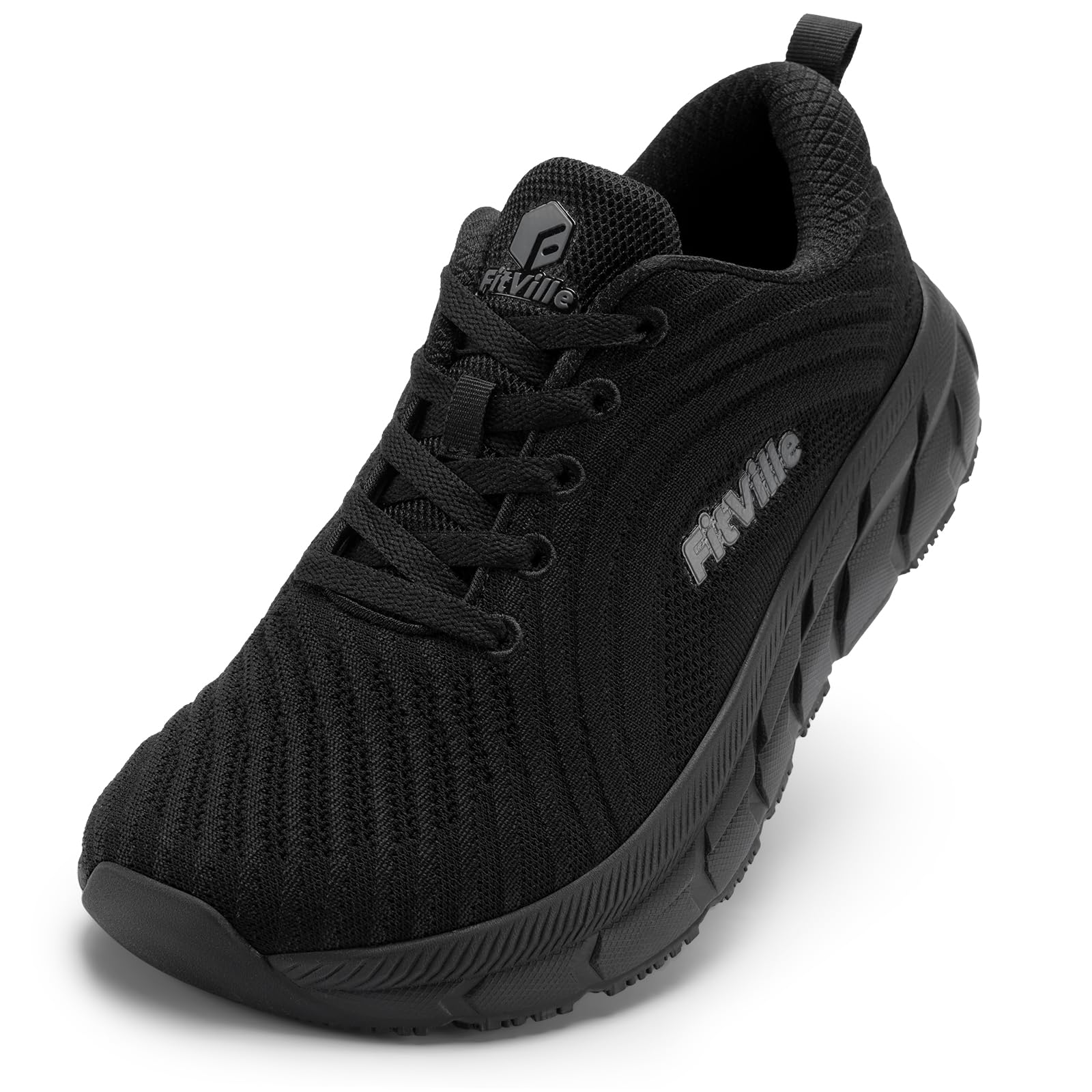 FitVille Wide Toe Box Running Shoes for Women - Non-Slip Comfortable Extra Wide Sneakers for Swollen Feet - Lightweight Walking & Jogging Shoes for Plantar Fasciitis & Bunions Relief