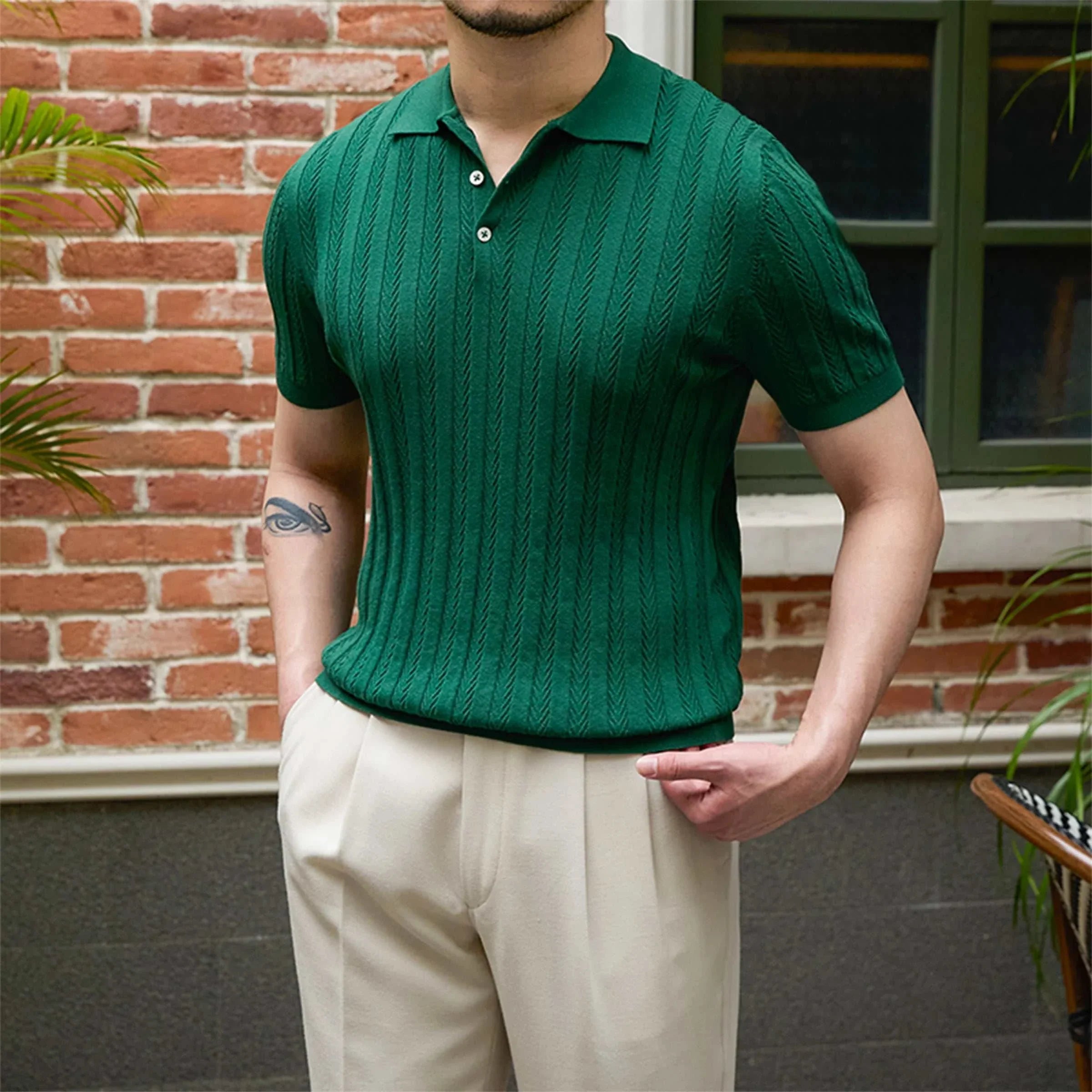 Spring Gentleman English T-Shirt - Stylish Casual Wear for Men | Perfect for Office, Outings & Everyday Comfort