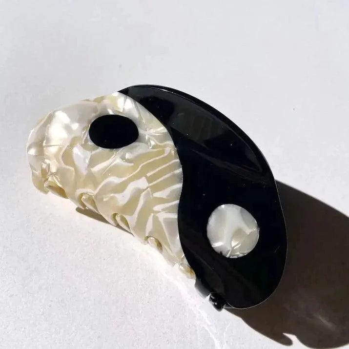 Yin Yang Hair Clips for Women - Stylish Non-Slip Hair Accessories for Ponytails, Buns & Braids - Perfect for Yoga, Work & Everyday Wear