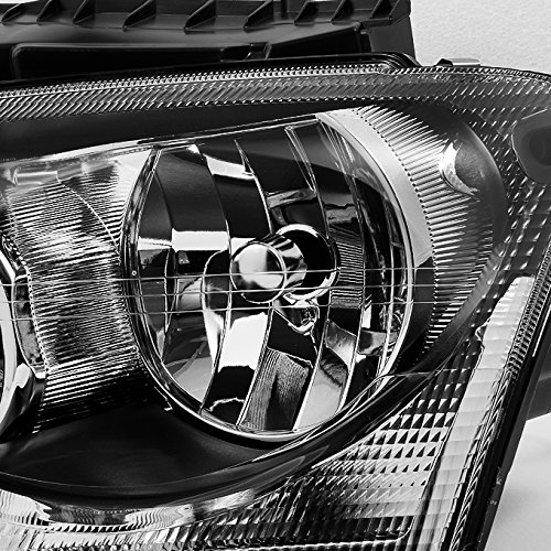 AKKON Black Bezel Headlights Replacement for Chrysler Pacifica SUV - Left & Right Pair - Durable Front Lamps for Night Driving & Off-Road Adventures
