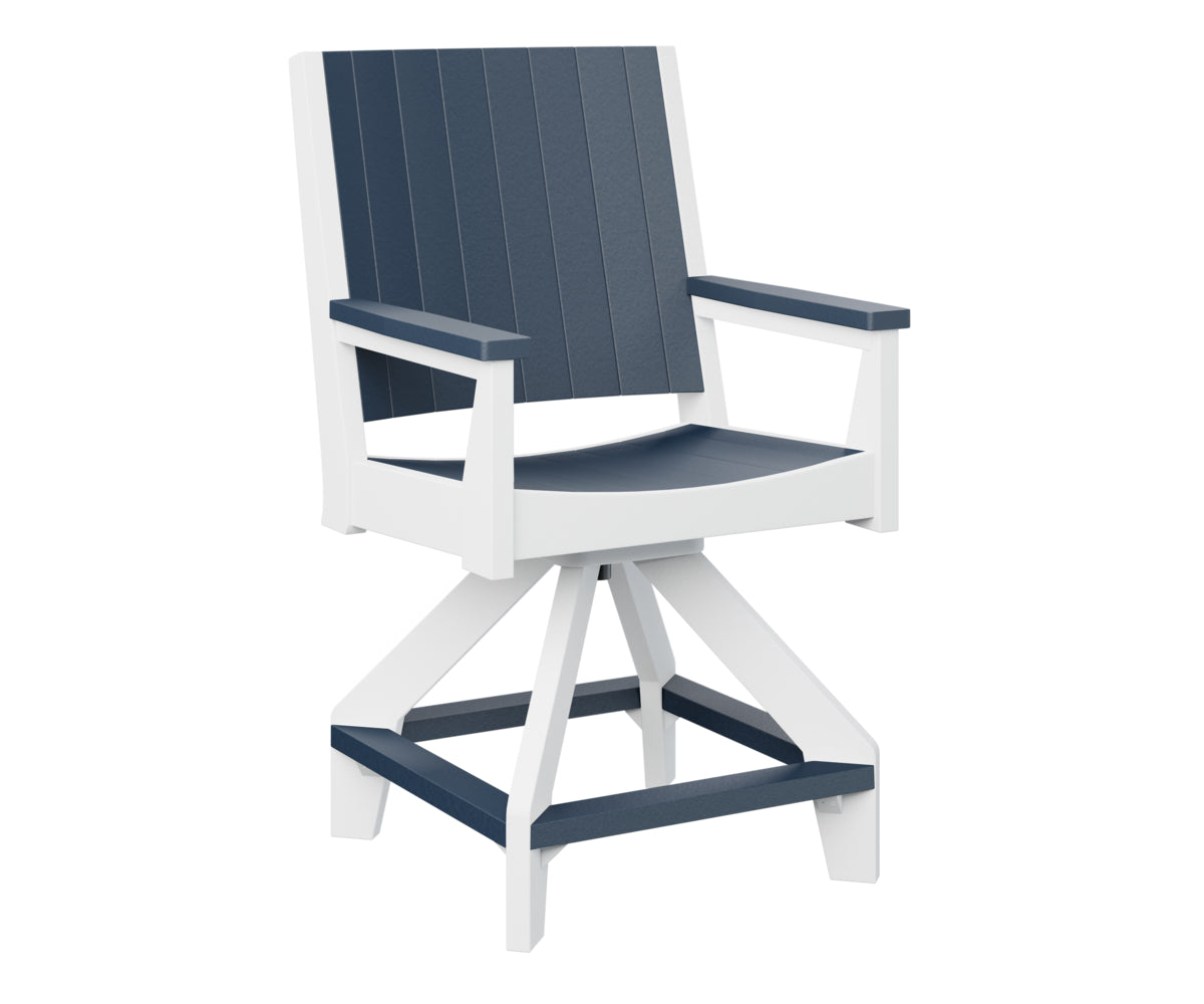 Navy Blue on White