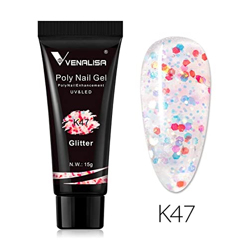 Venalisa Poly Builder Gel - 15g Acrylic Nail Extension Gel for Strong & Natural-Looking Nails | Professional Salon Quality | Perfect for DIY Manicures, Nail Art & Gel Polish Extensions at Home