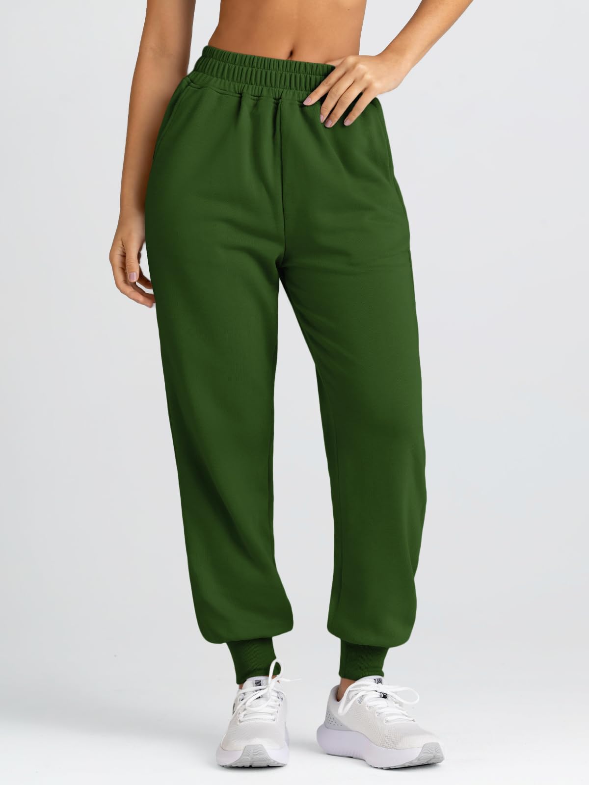 Yovela Women's High Waisted Baggy Sweatpants - Casual Joggers with Pockets | Y2K Aesthetic Fall Clothes & Warm Lounge Pants for Women | Perfect for Workout, Yoga, Running Errands & Cozy Home Wear