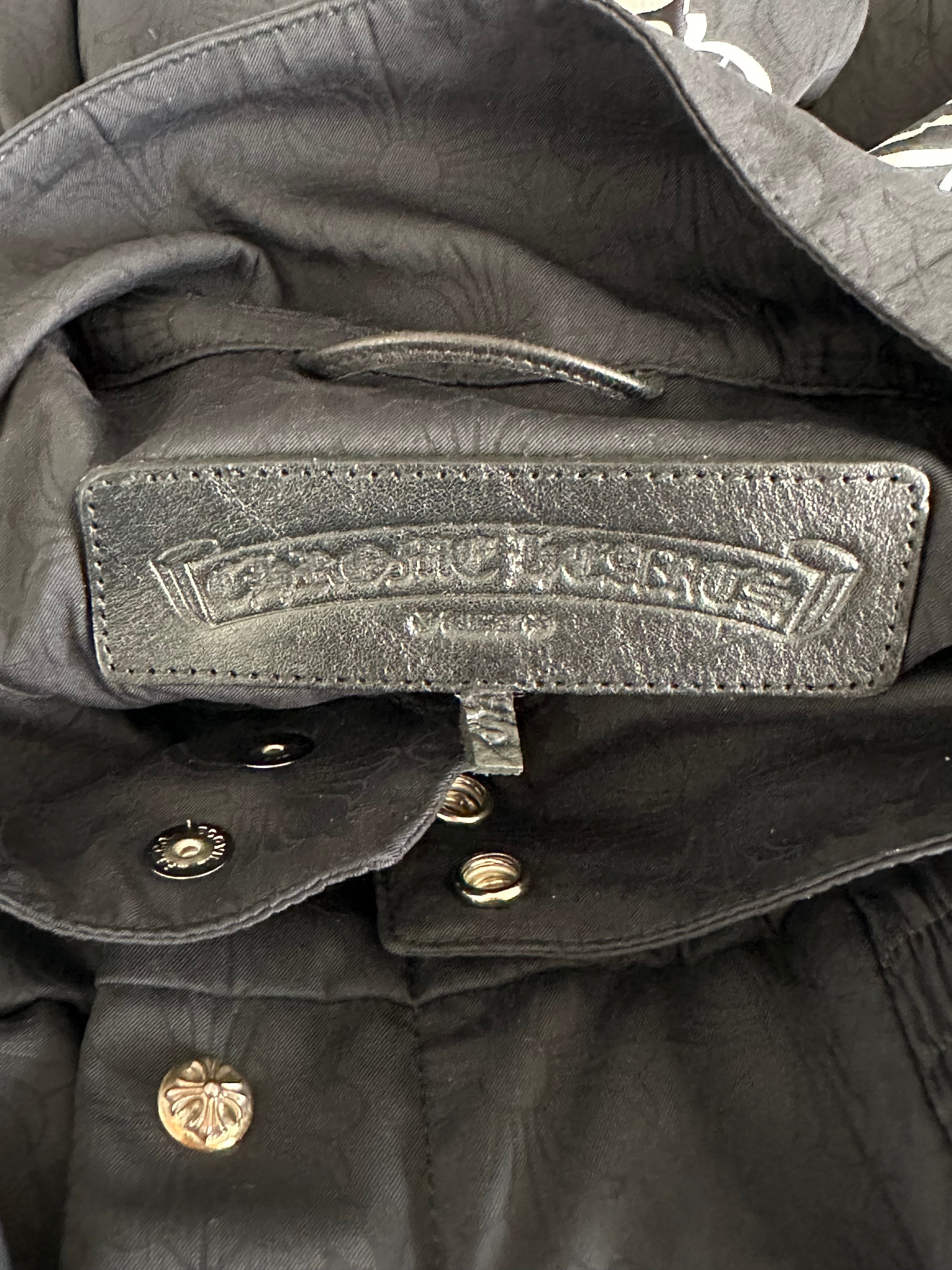 Chrome Hearts Black Cross Jacquard Match Point Windbreaker Jacket - Stylish Streetwear for Men & Women | Perfect for Casual Outings, Concerts & Urban Fashion