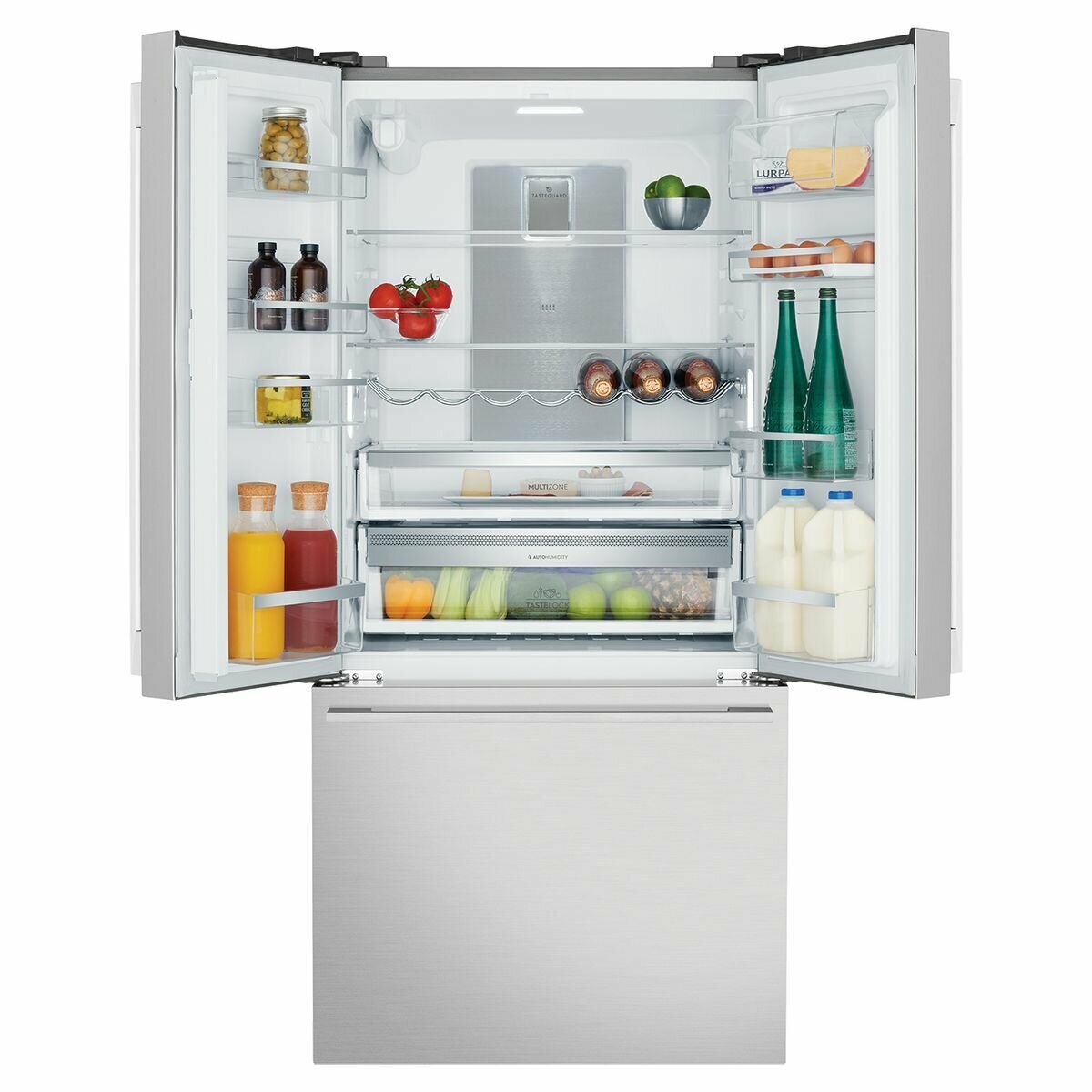 Electrolux 491L French Door Frost Free Refrigerator EHE5267SC - Energy Efficient Stainless Steel Smart Fridge for Modern Kitchen & Family Use