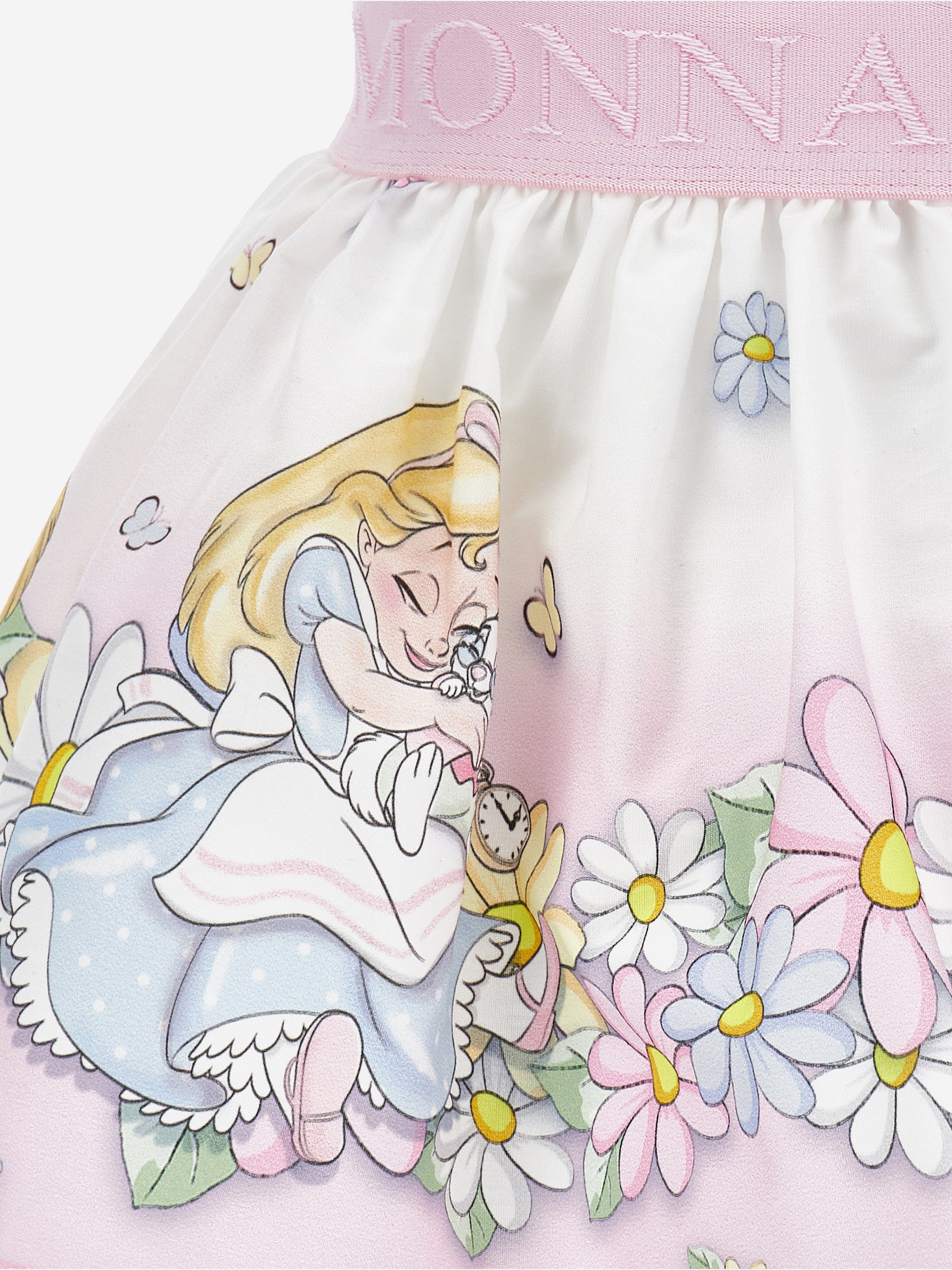 Pink Alice Daisy Baby Girls Skirt - Cute Floral Toddler Dress for Spring & Summer Outfits, Photo Shoots & Special Occasions