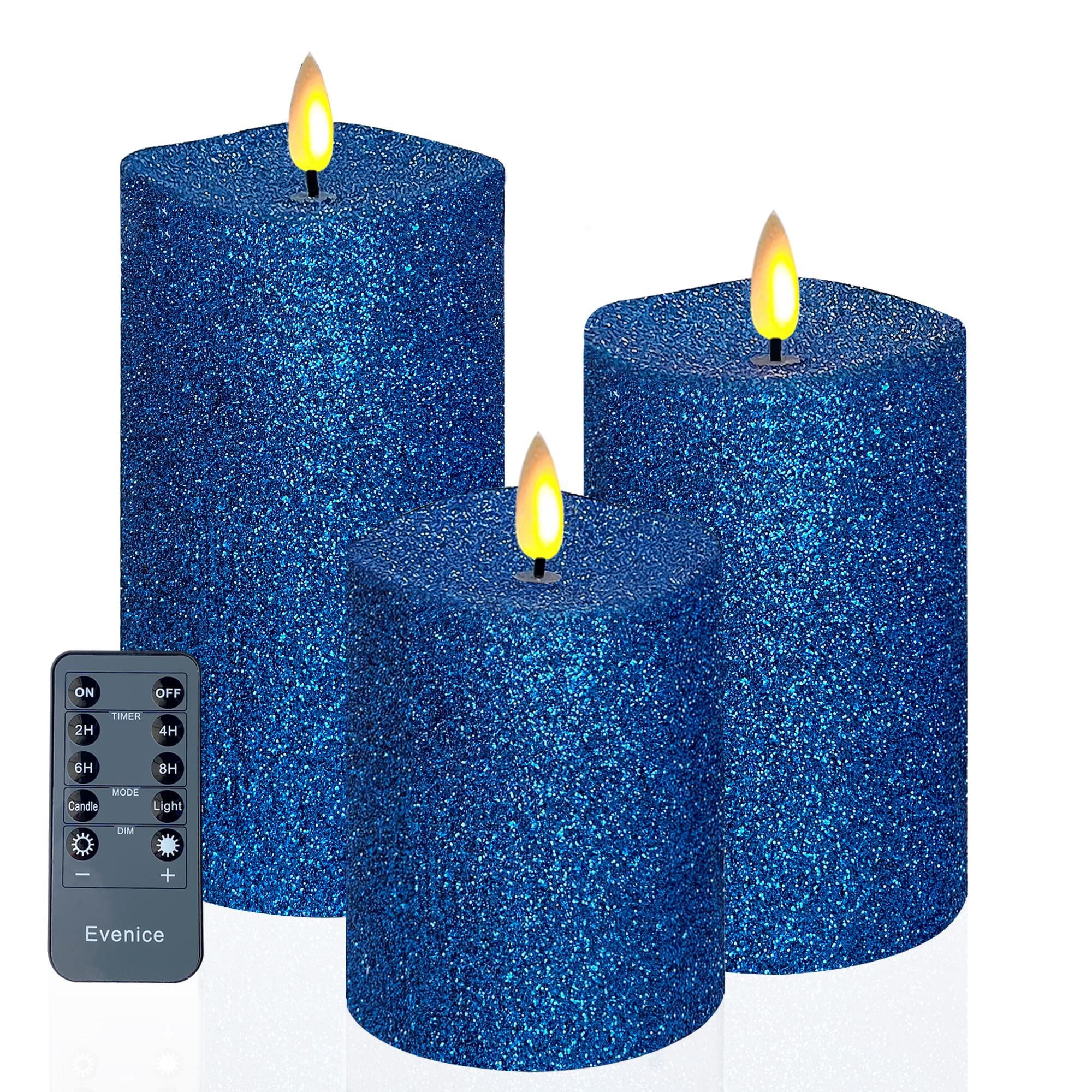 Flameless LED Candles with Remote - Christmas & Halloween Decor - Pack of 3