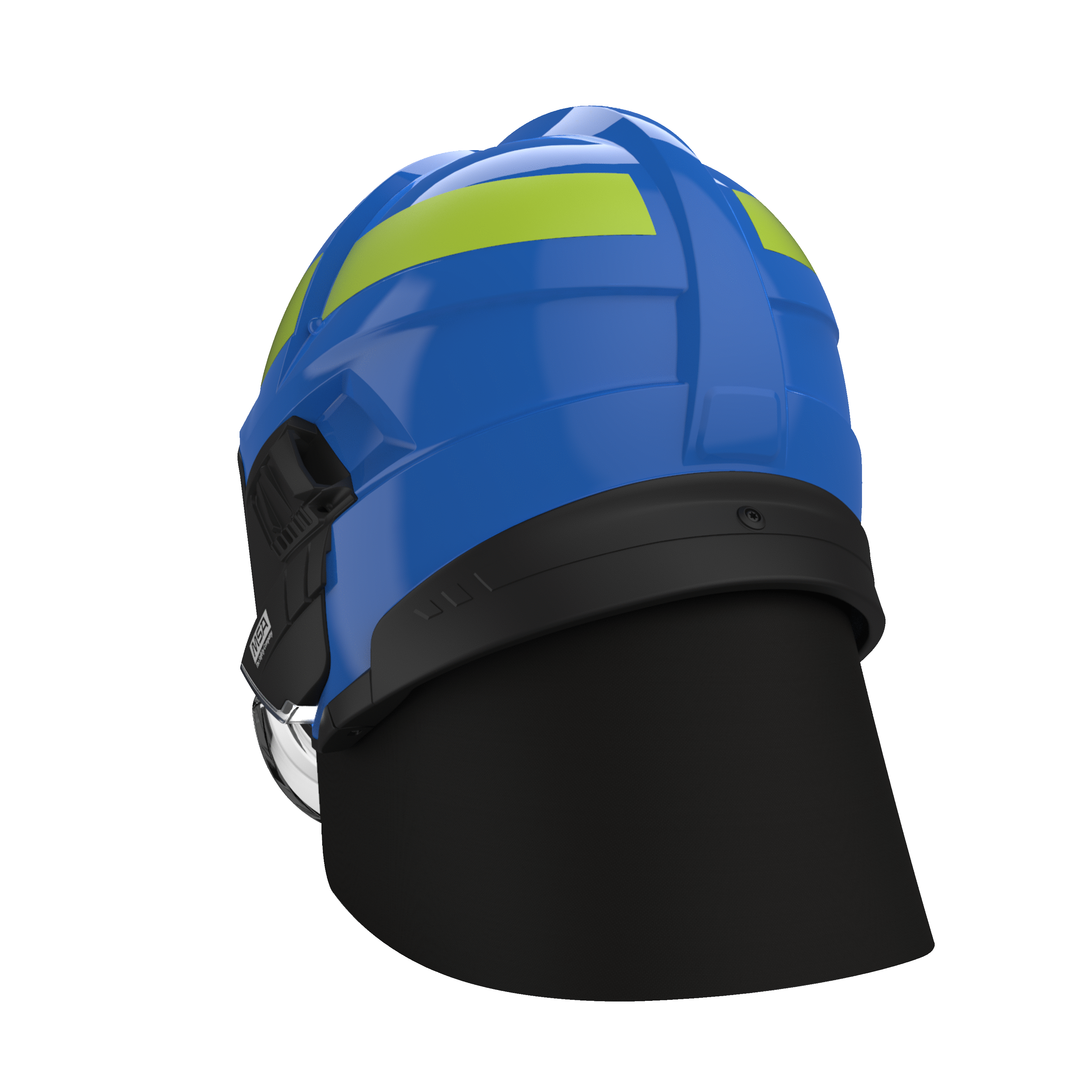 CAIRNS XF1 Modern Firefighter Helmet - Blue Gloss Finish | NFPA Certified Safety Gear for Firefighters & First Responders | Ideal for Emergency Rescue & Firefighting Scenes