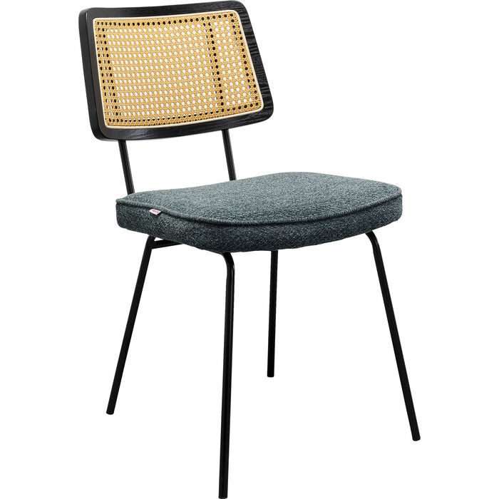 Aurelia Rattan Green Chair - Stylish Outdoor Patio Furniture for Garden, Balcony, and Poolside Relaxation